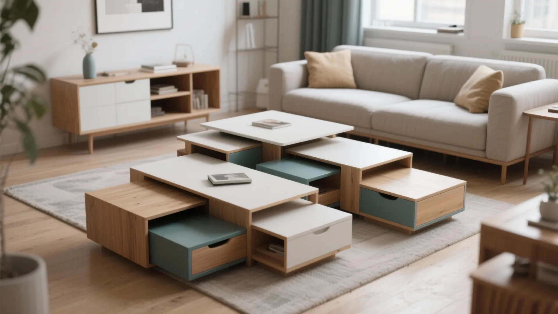 5. Modular Nesting Coffee Tables