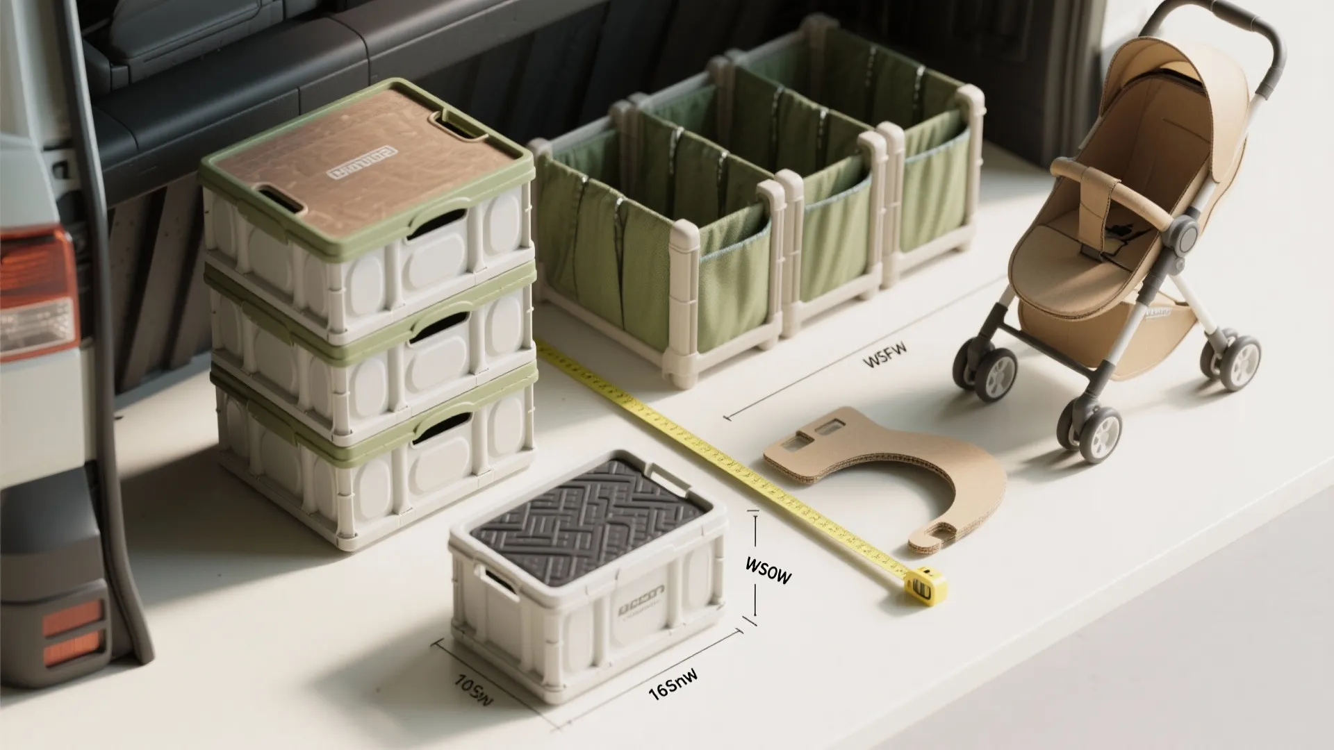 3. Use modular organizers that match measurements