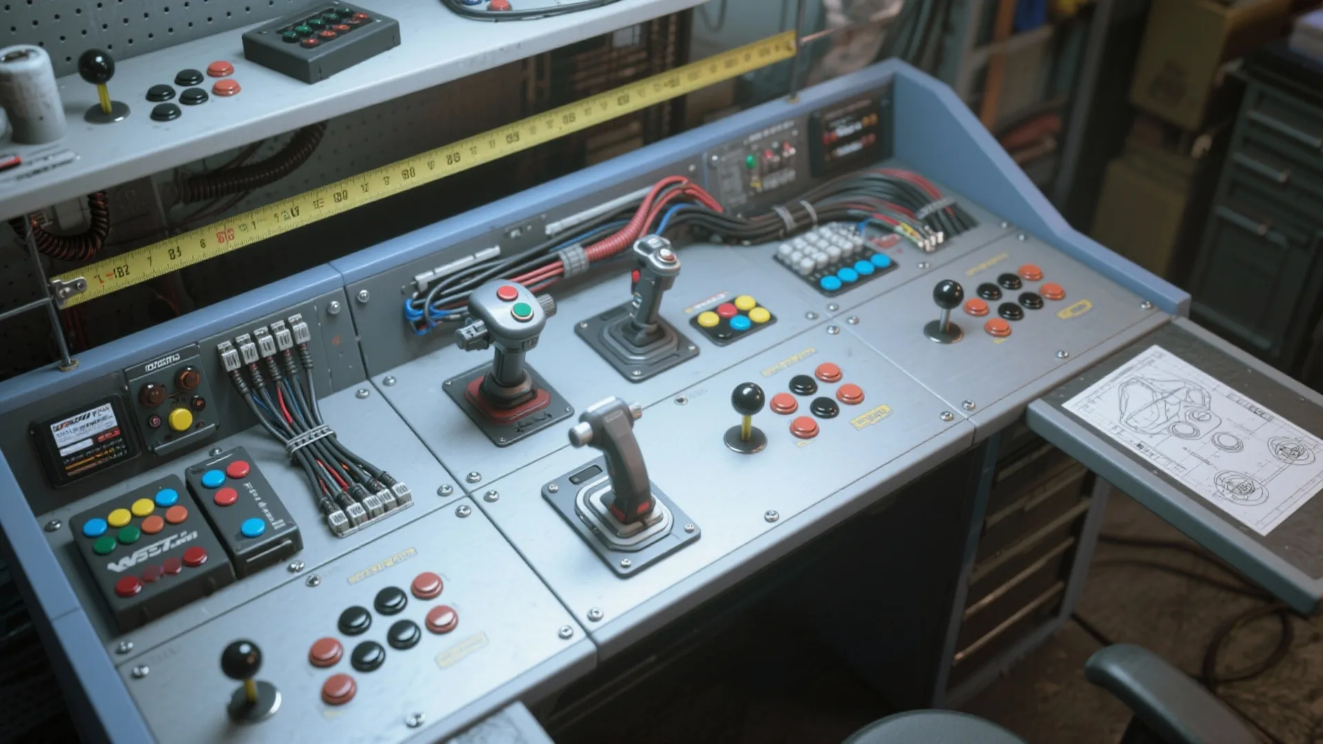 Modular control panel: swap layouts in minutes