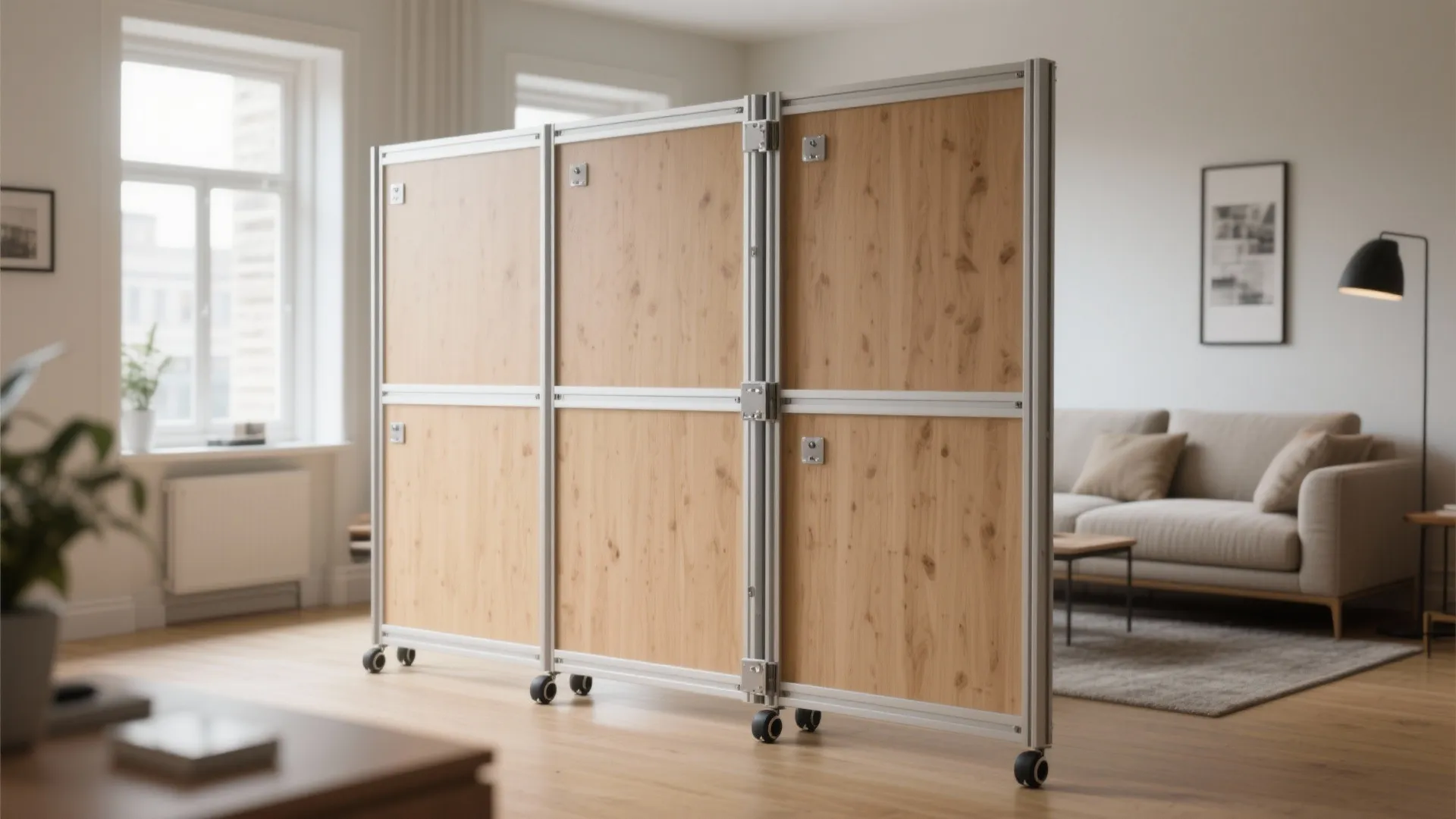 3. Modular framed panels with magnetic joins