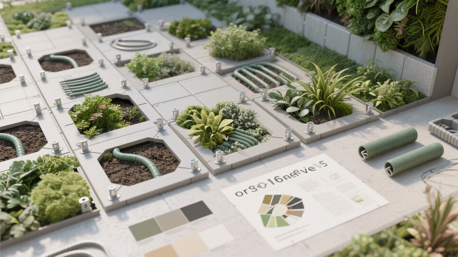 5. Modular living wall panels for flexibility