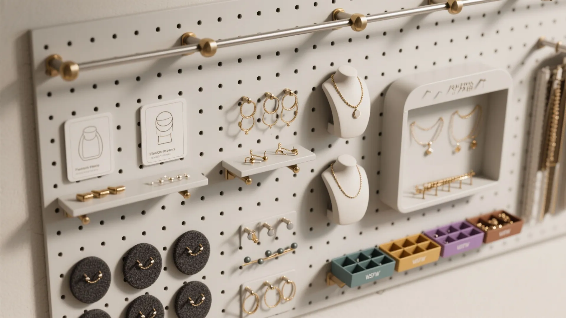 Modular peg-and-rail systems for seasonal swaps