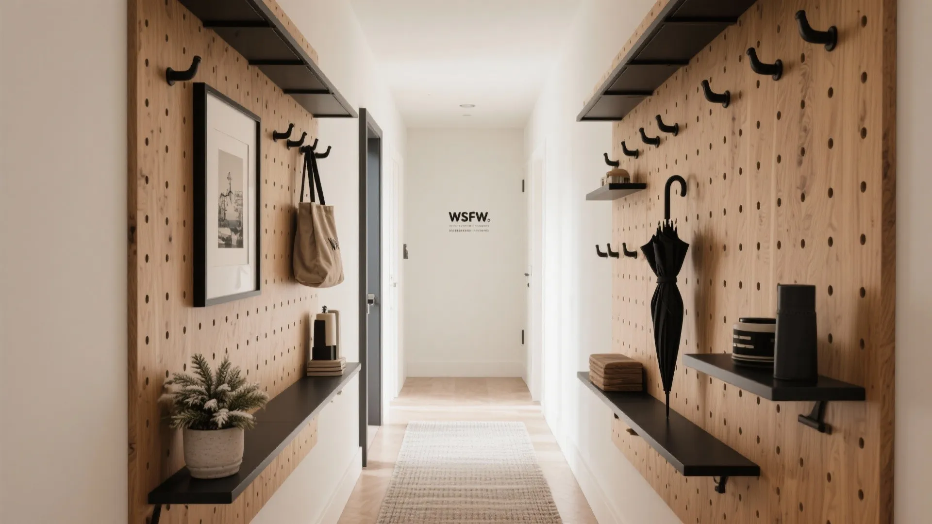 Modular pegboard system with seasonal rotation