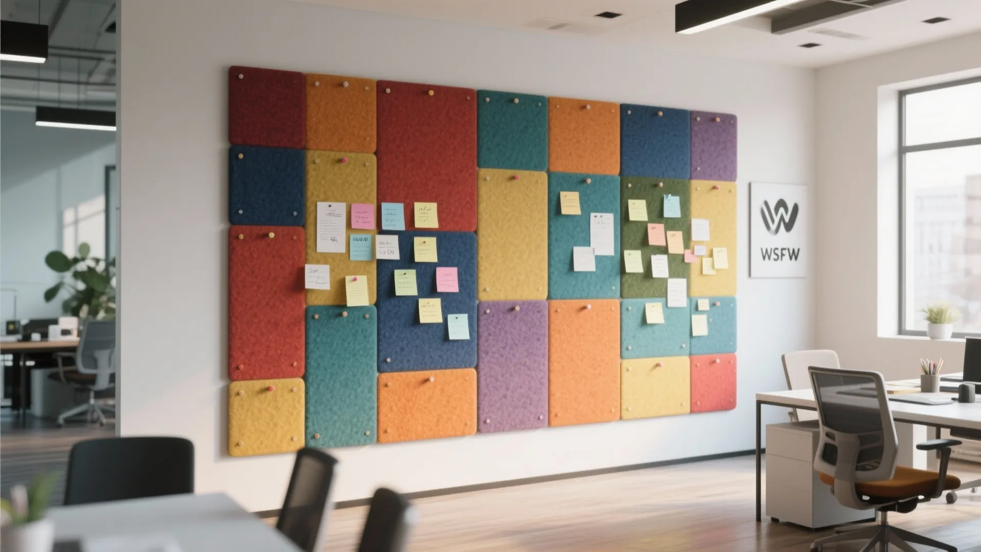 1. Modular Pinboard Wall