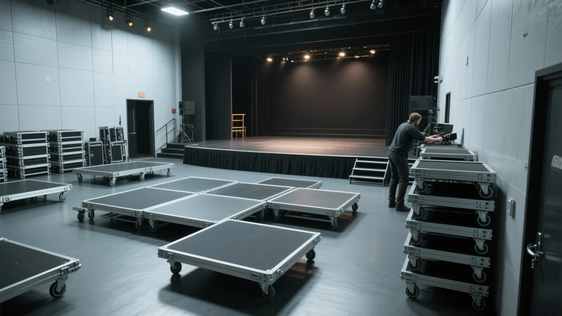 2. Modular Mobile Stage Platforms