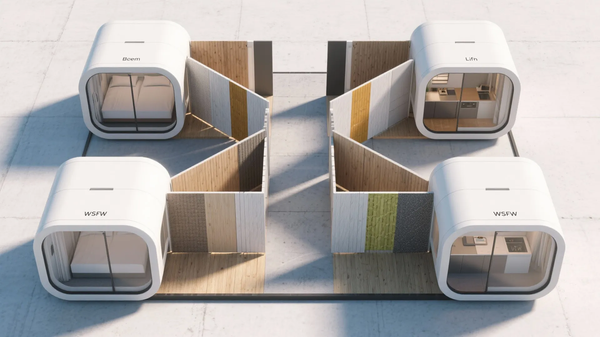 5. Modular pods and movable partitions