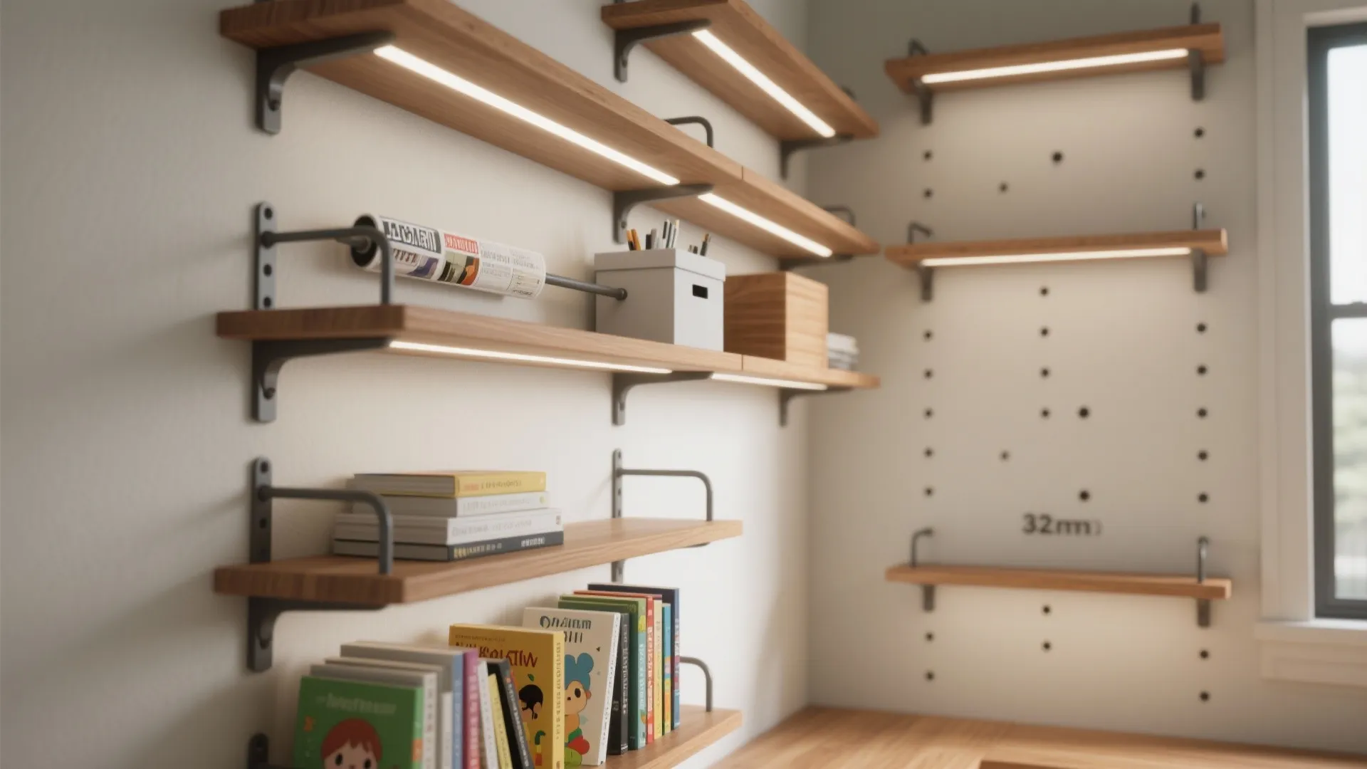 Modular Pegboard and Rail System