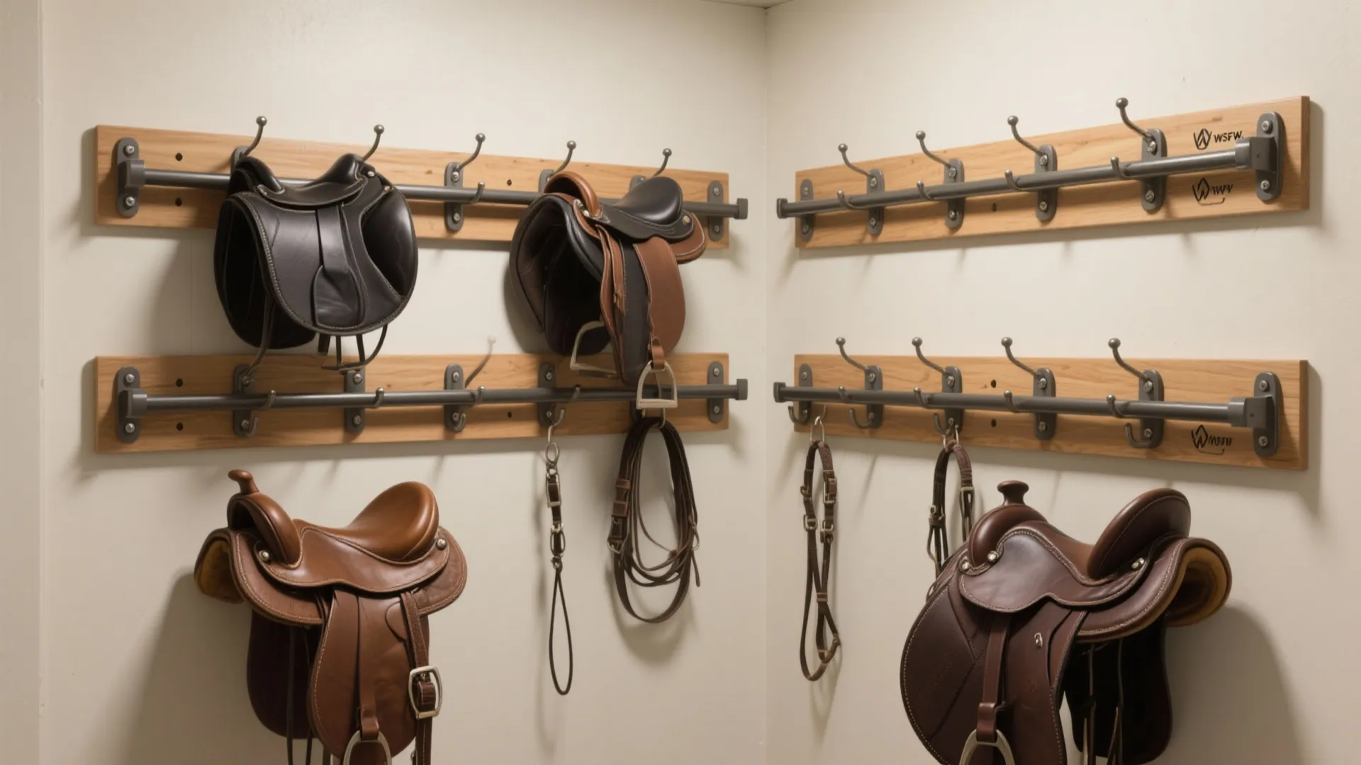 Modular wall systems for saddles and bridles