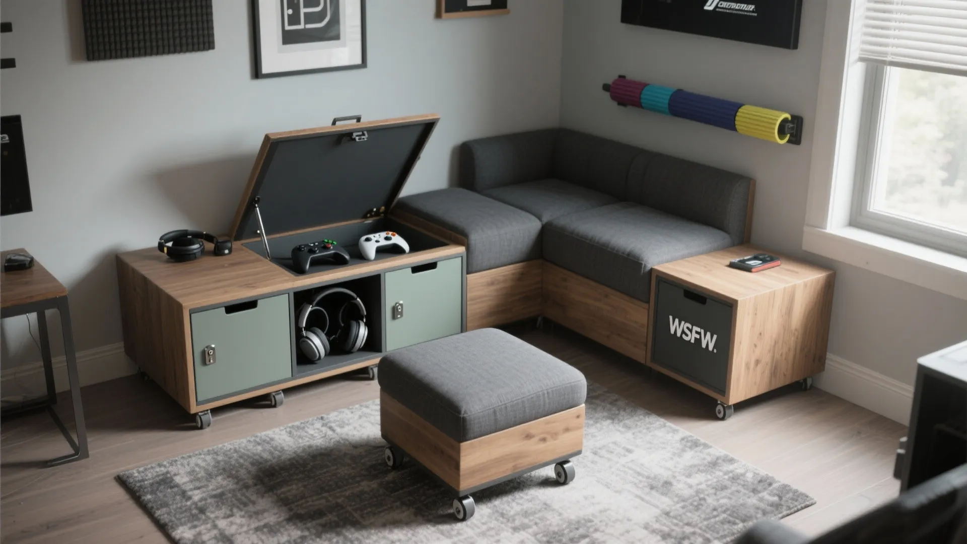 Modular Seating With Hidden Storage