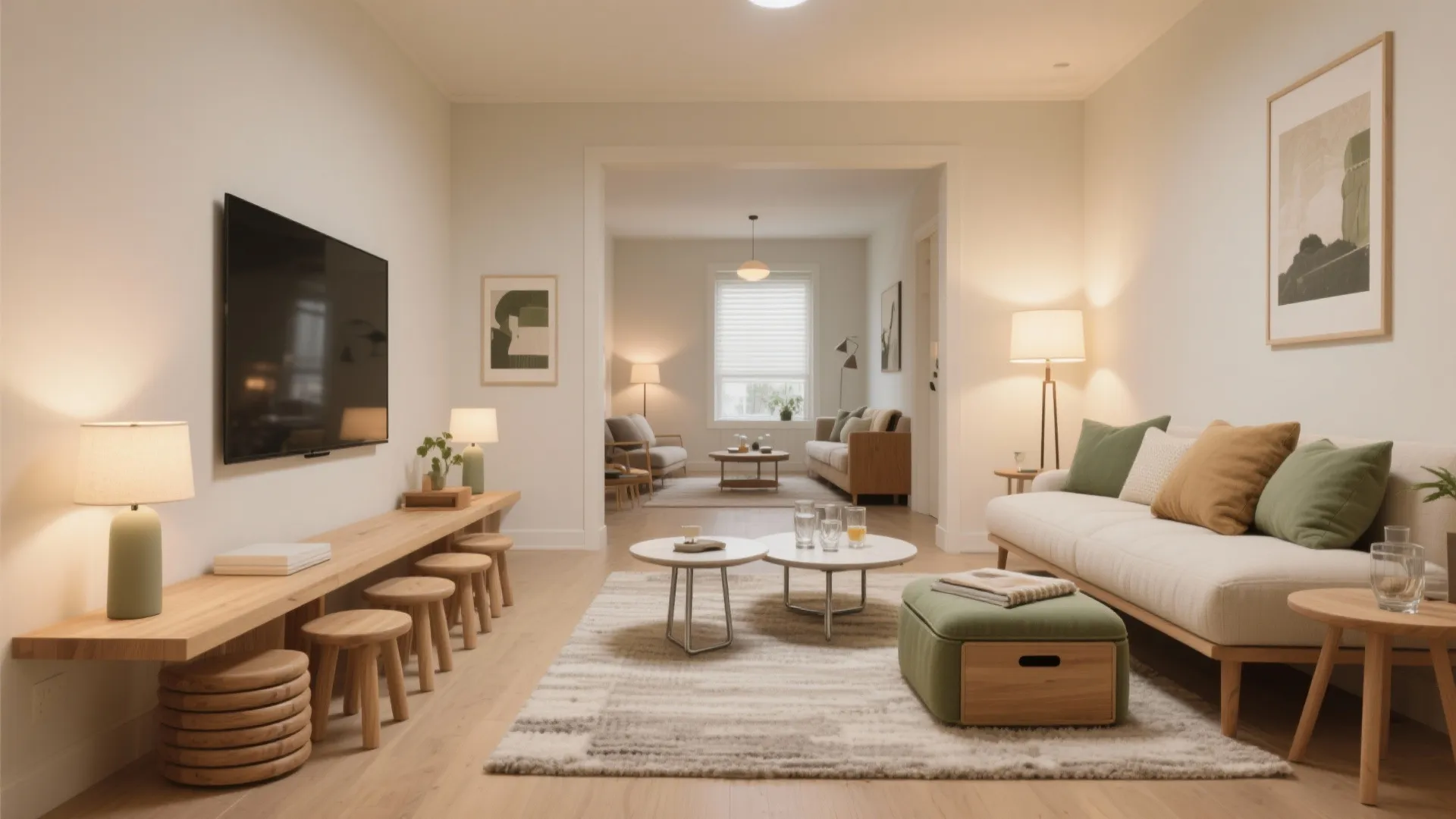 Modular seating that disappears when you’re done