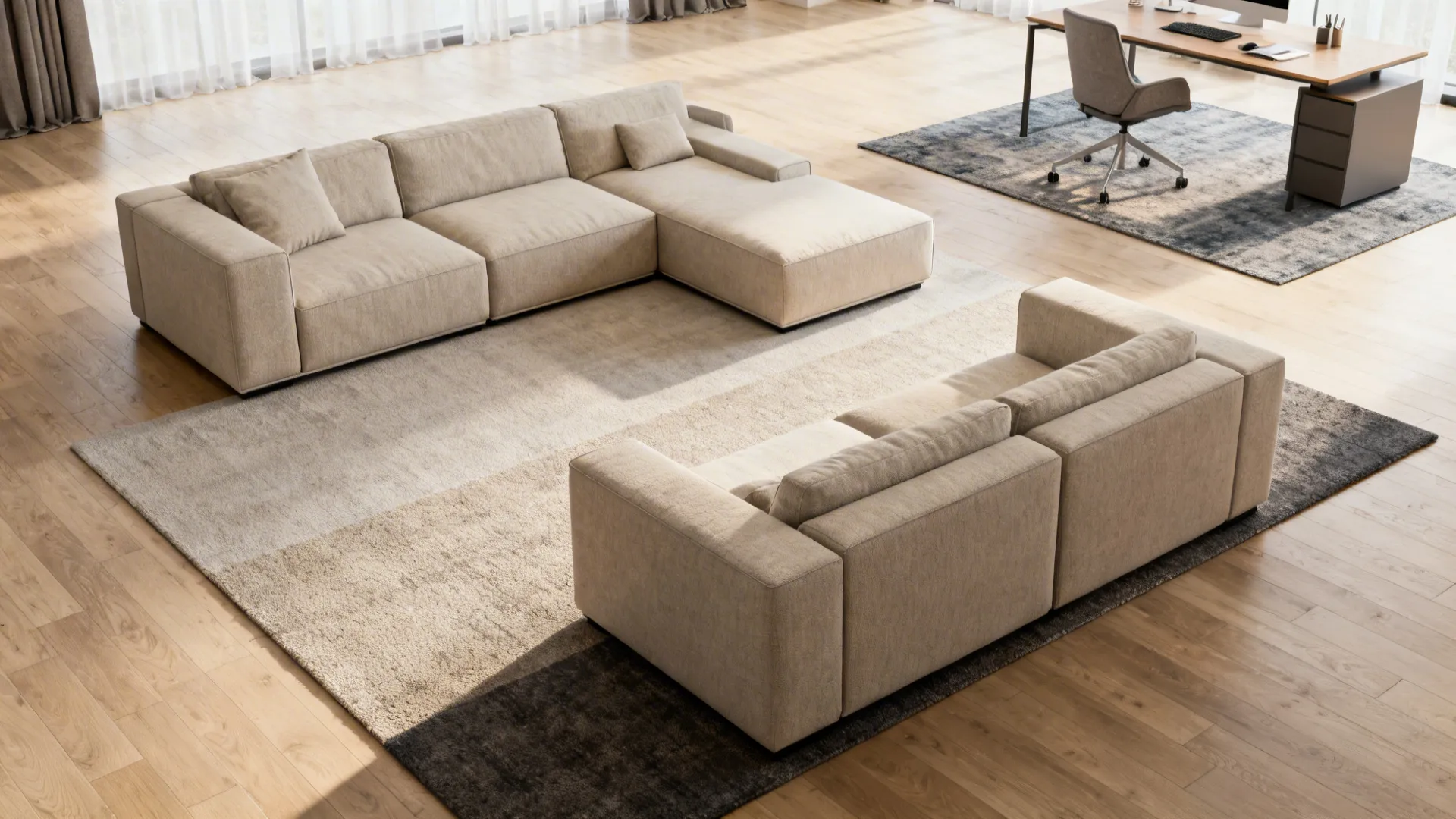 2. Modular seating for flexible layouts