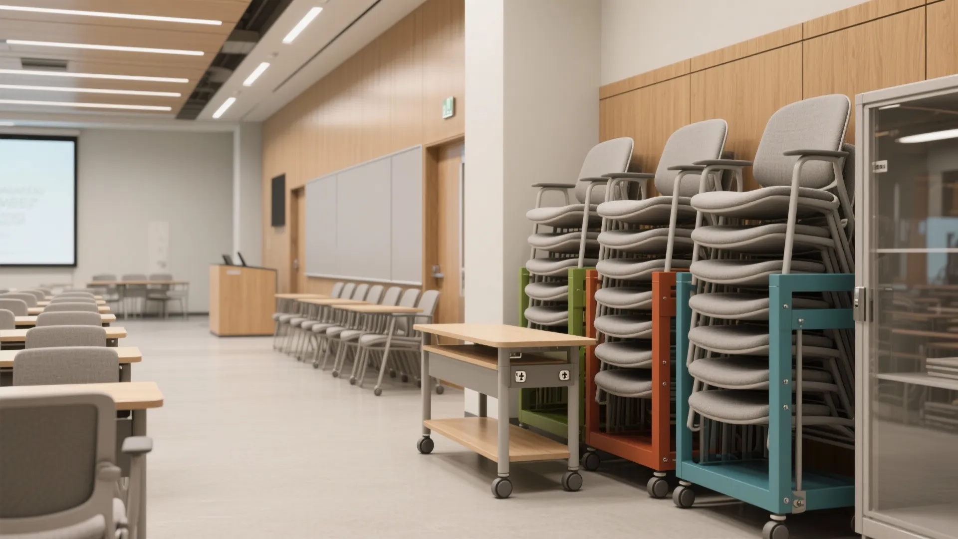 Modular seating that transforms the program