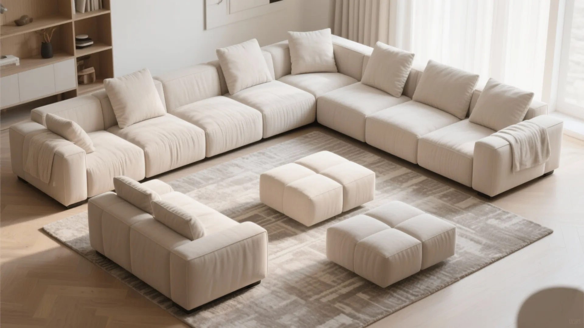 4. Modular Sectionals for Flexible Seating