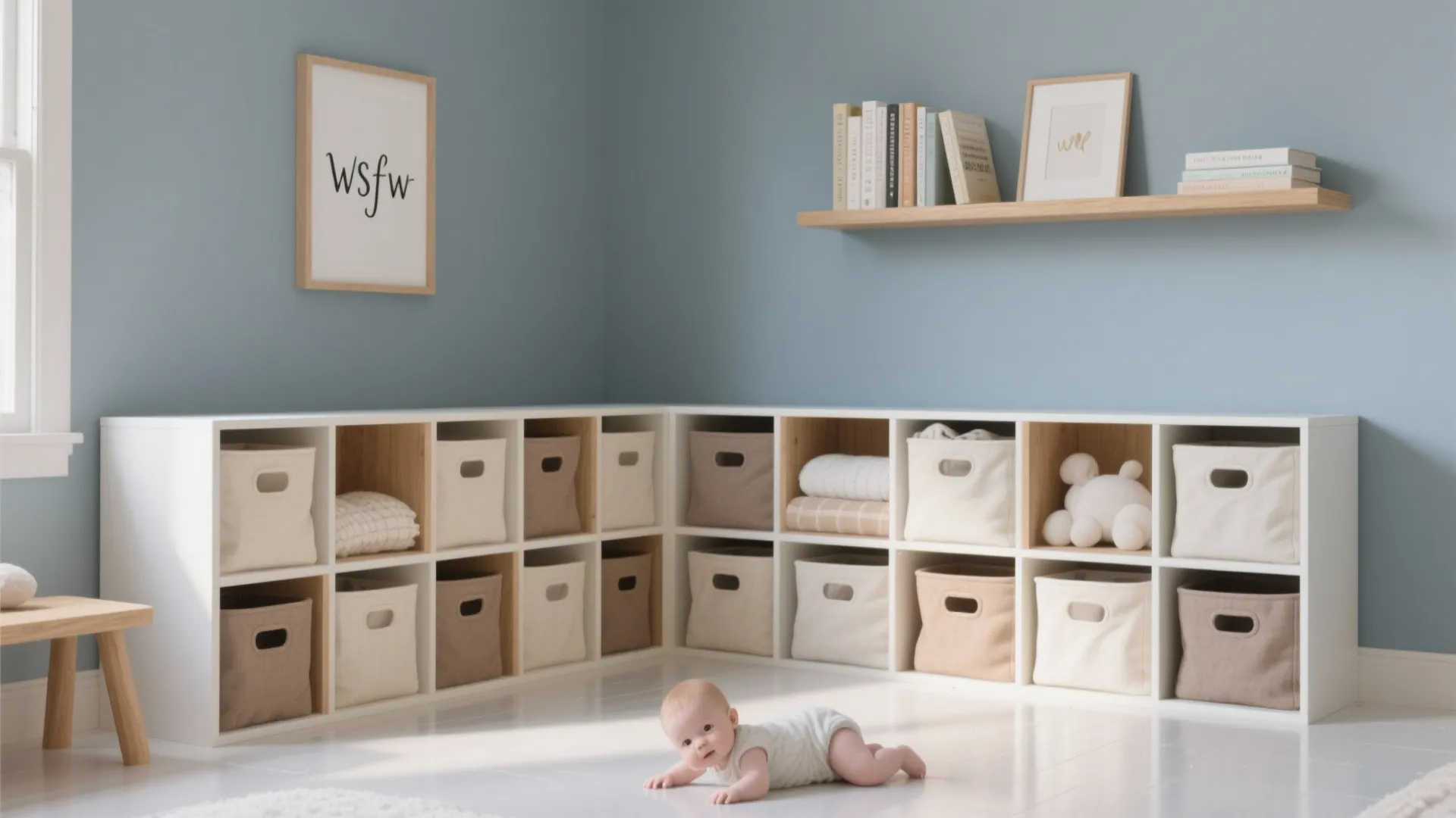 3) Built-In Look, Without the Built-Ins: Modular Storage + Open Shelves