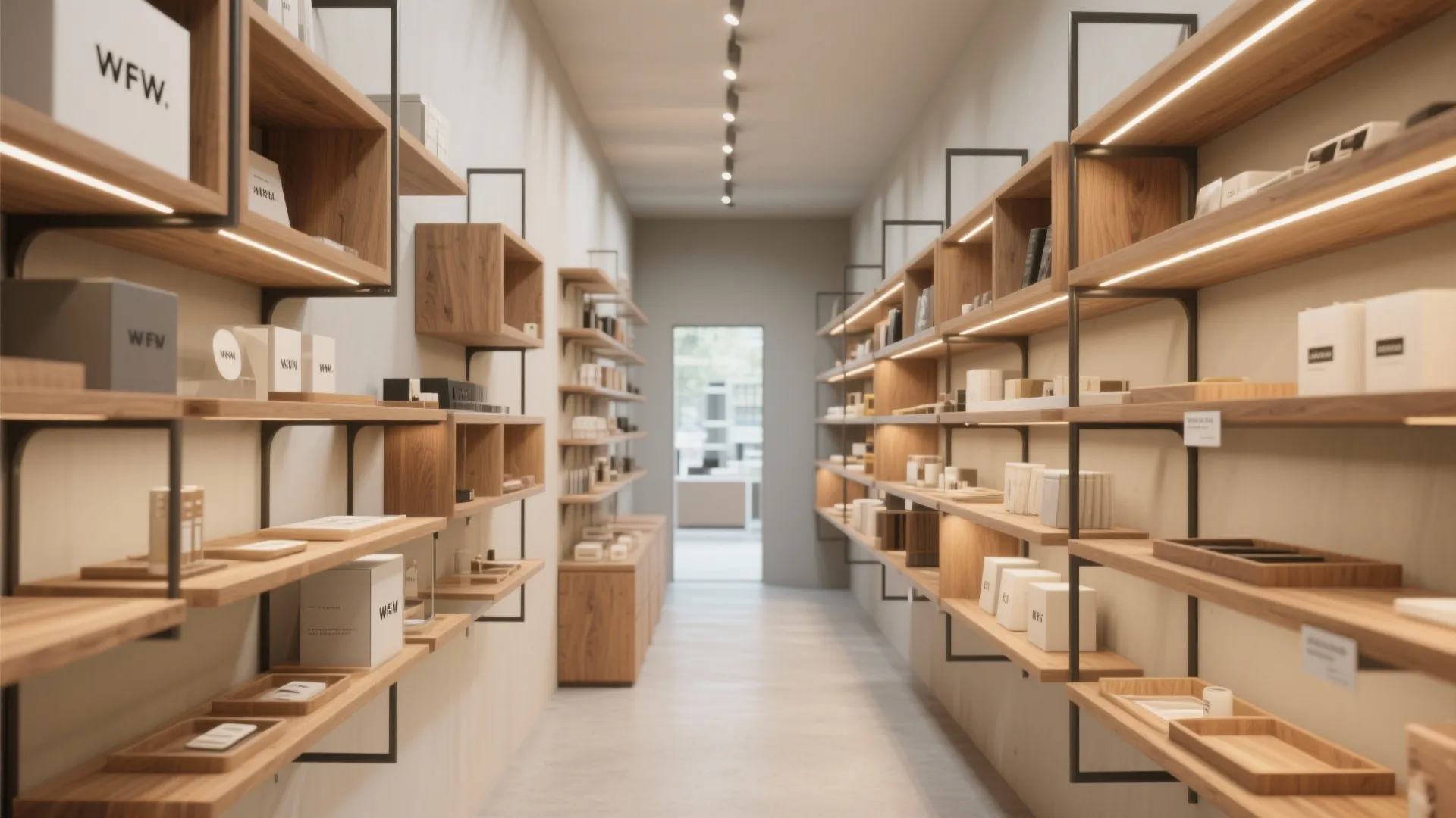 1. Modular shelving as your primary display