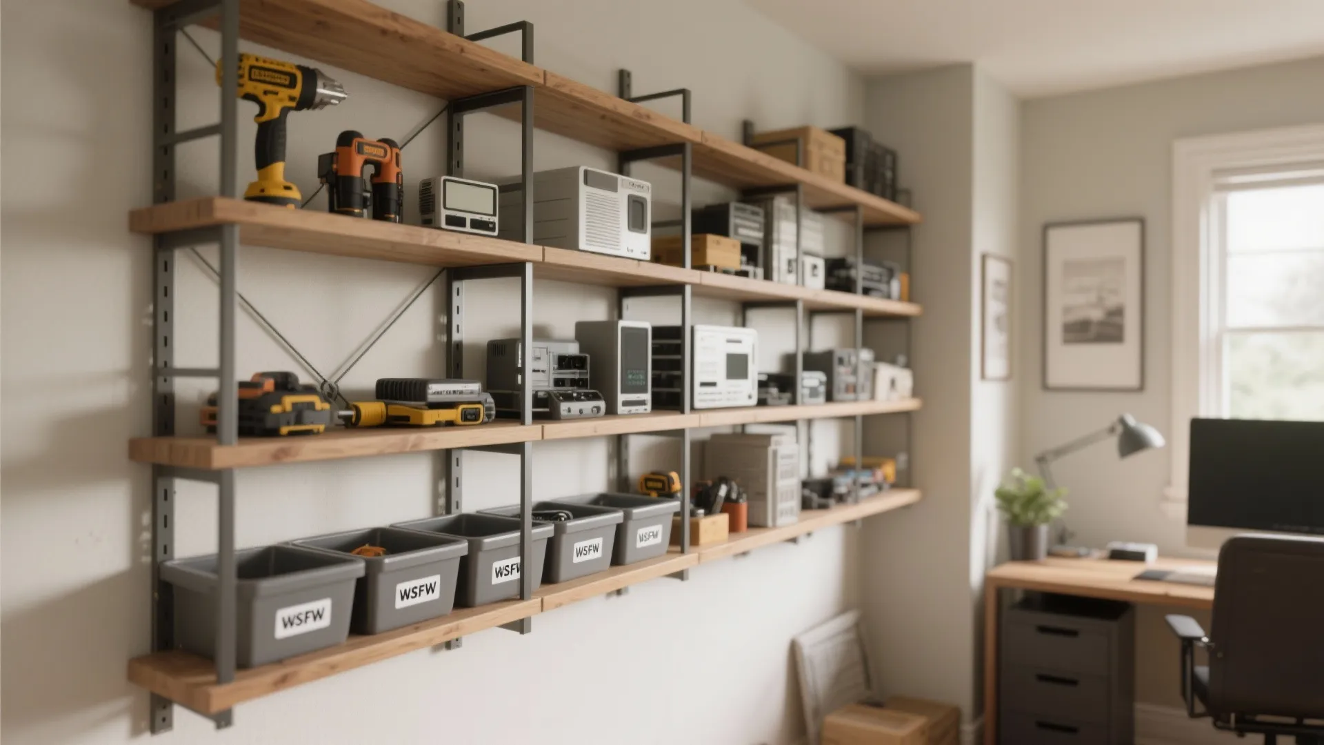 3. Modular Shelving for Tools and Components