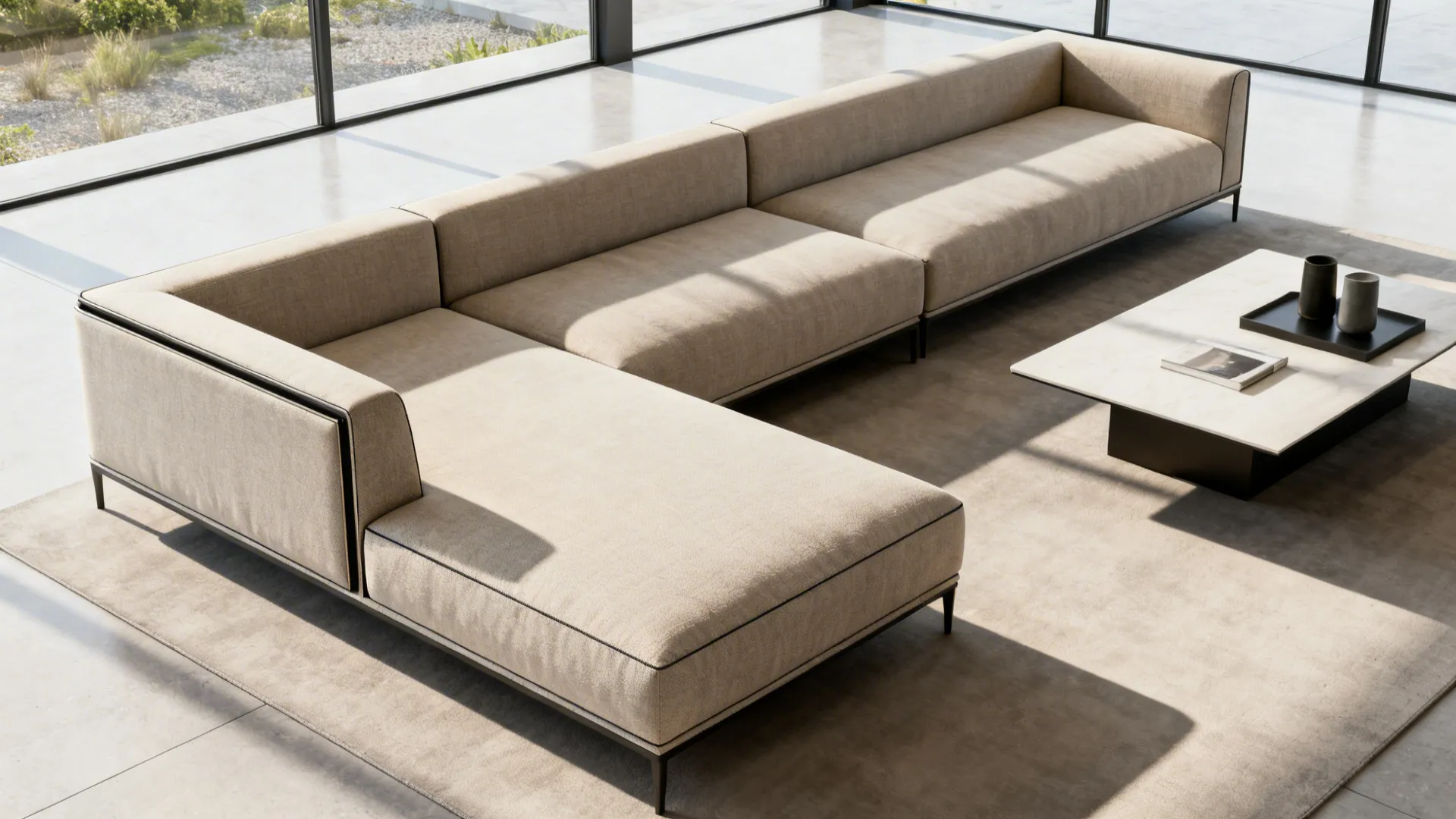 4. Slim-profile Modular Sofas