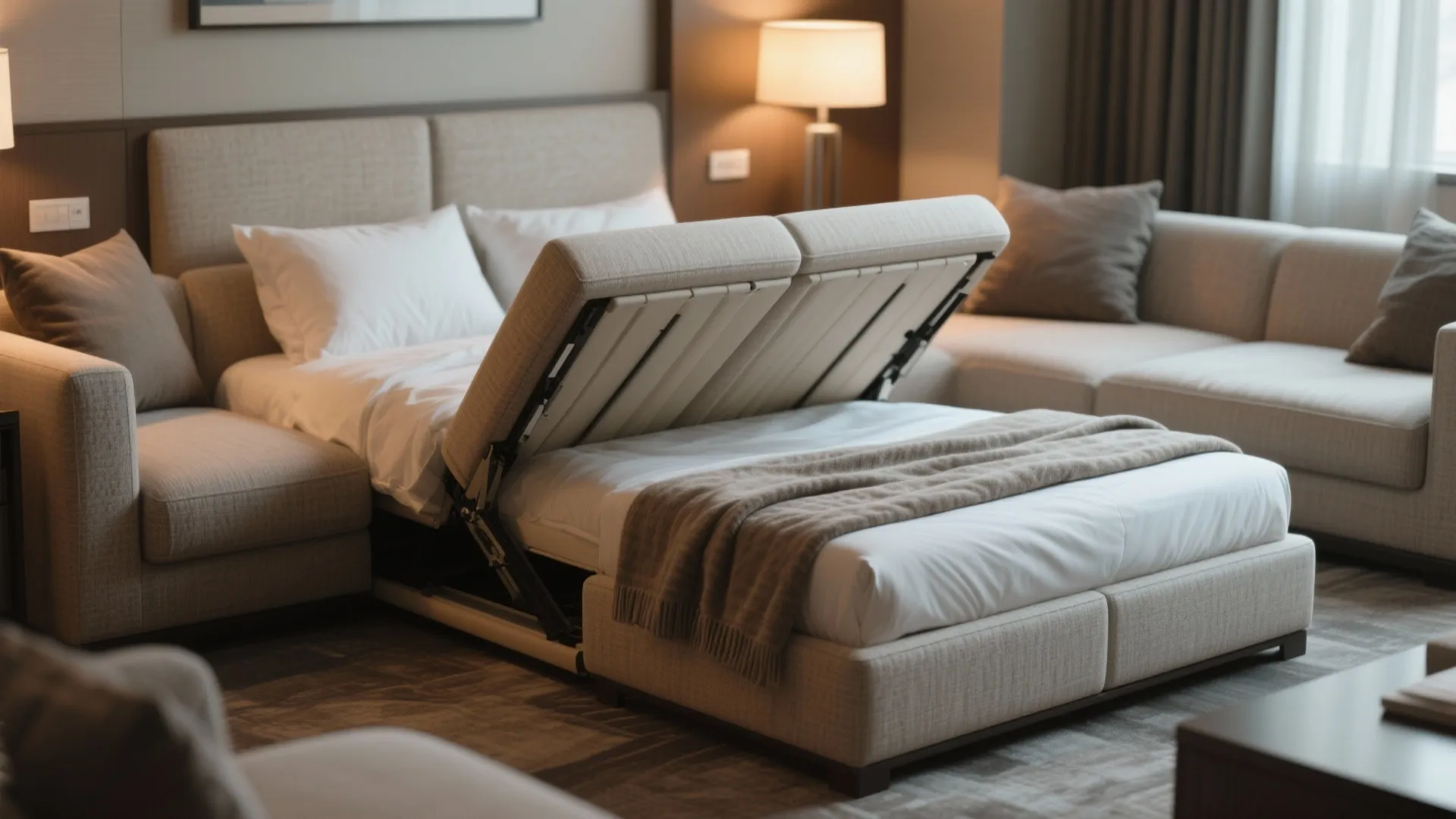 3. Look for suites with flexible bedding and extra living space