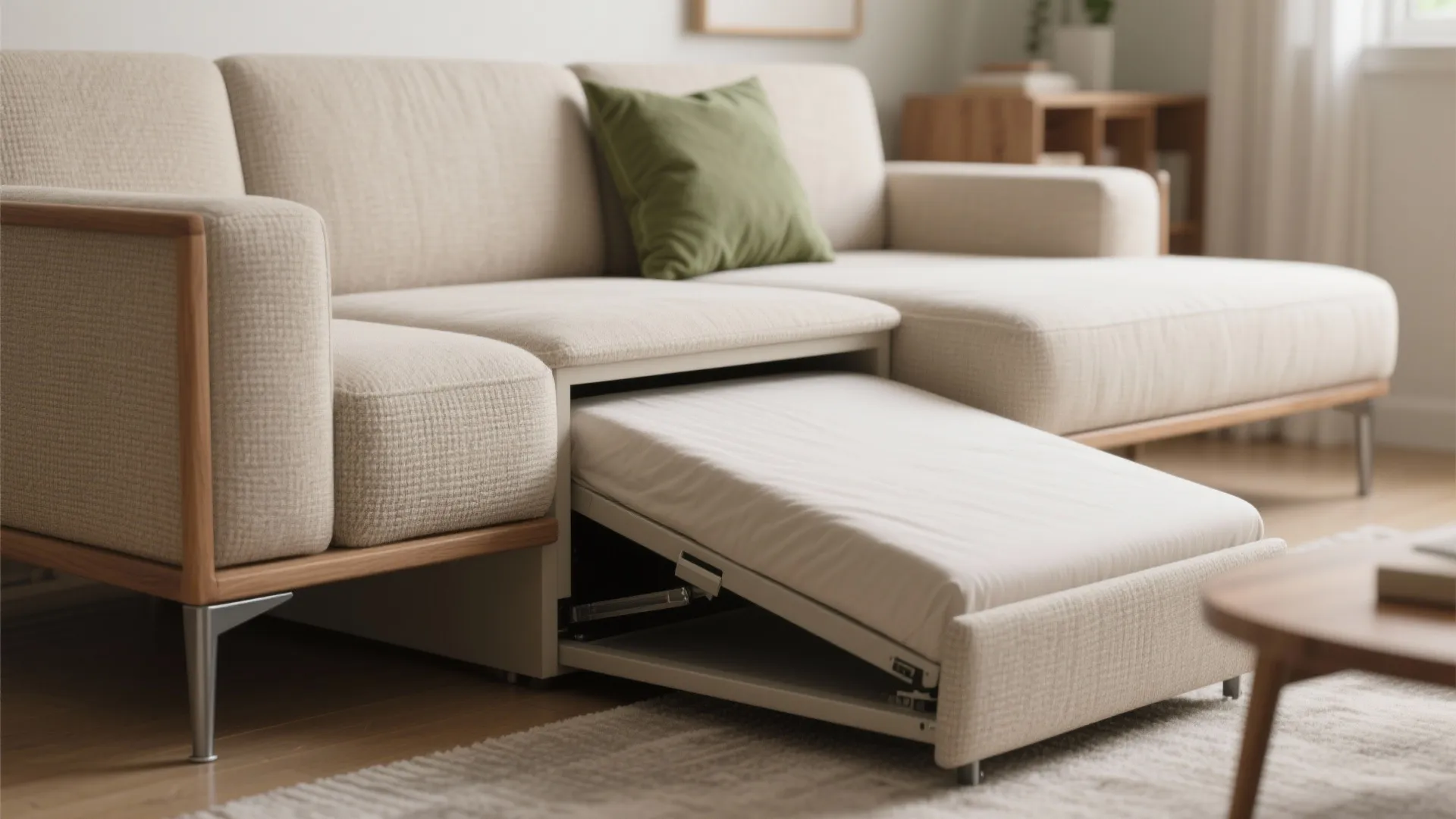 1. Multi-functional seating that doesn't scream 'sofa-bed'