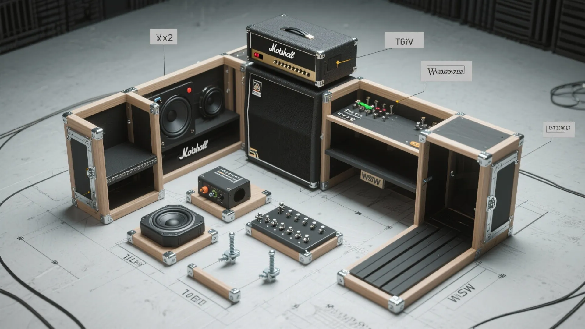 3. Modular stackable cabinets