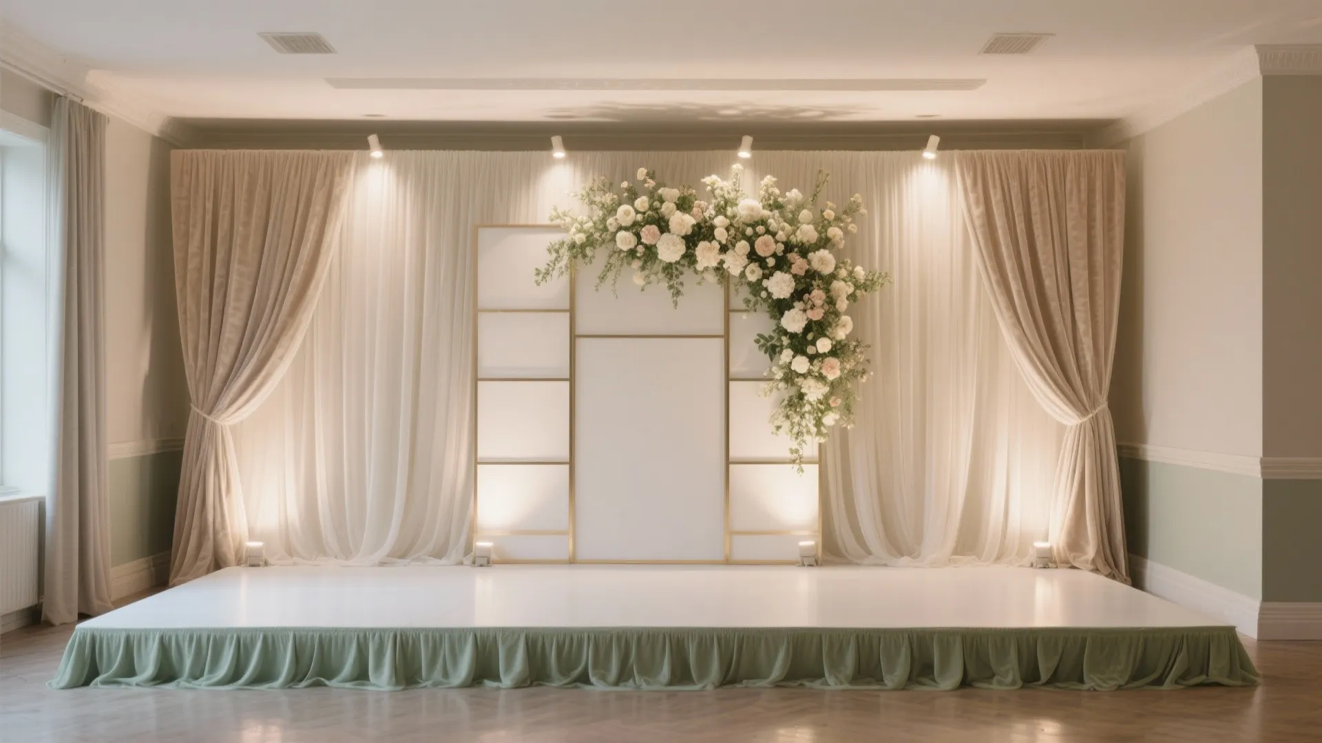 A Stage Backdrop That Doubles as Photo Op