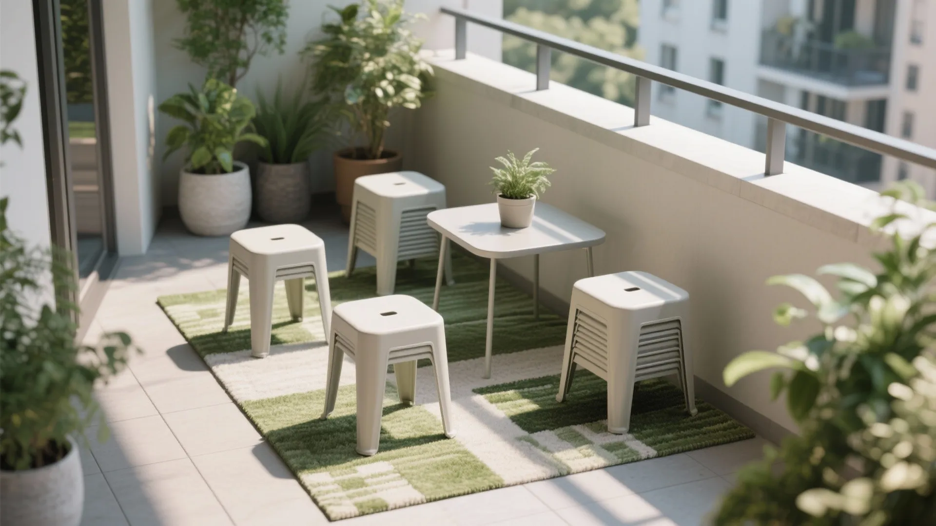 Modular Stacking Stools and Side Tables