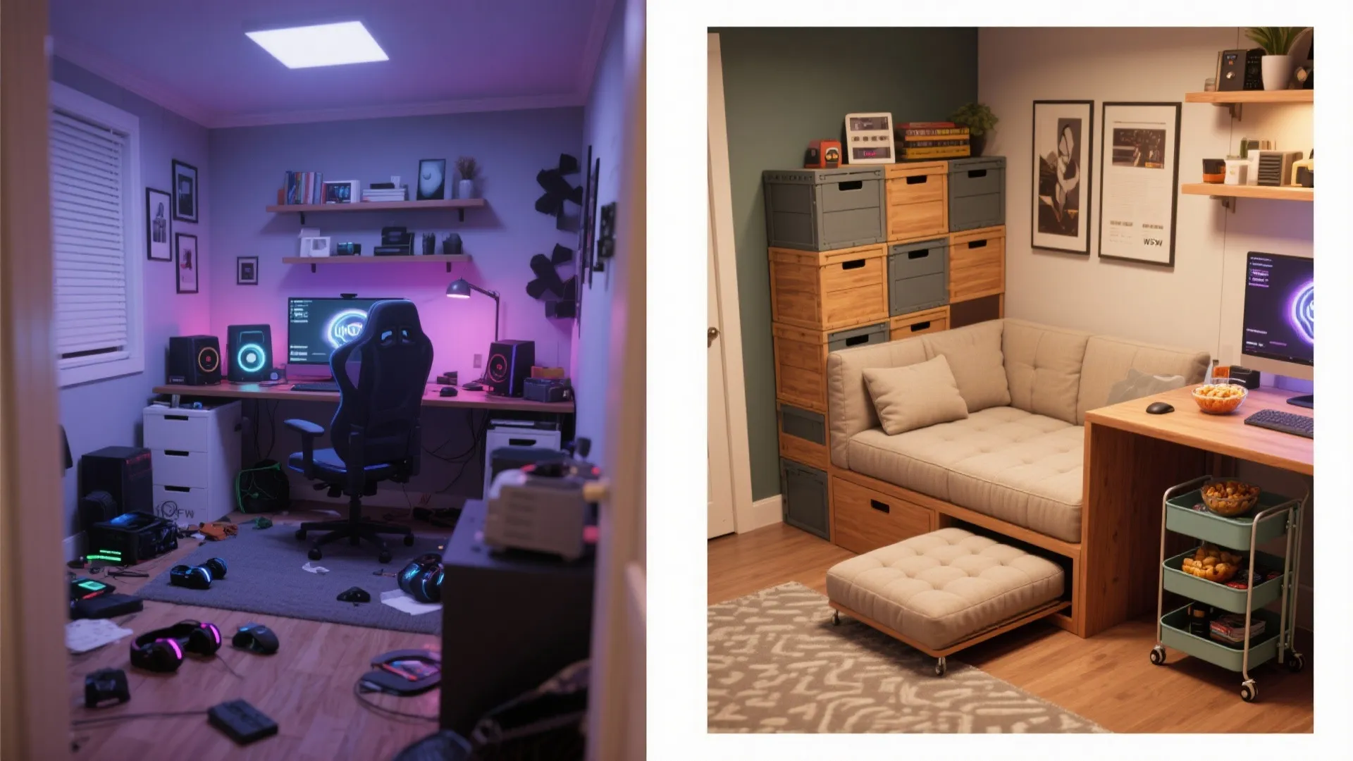 4. Compact Storage & Modular Seating