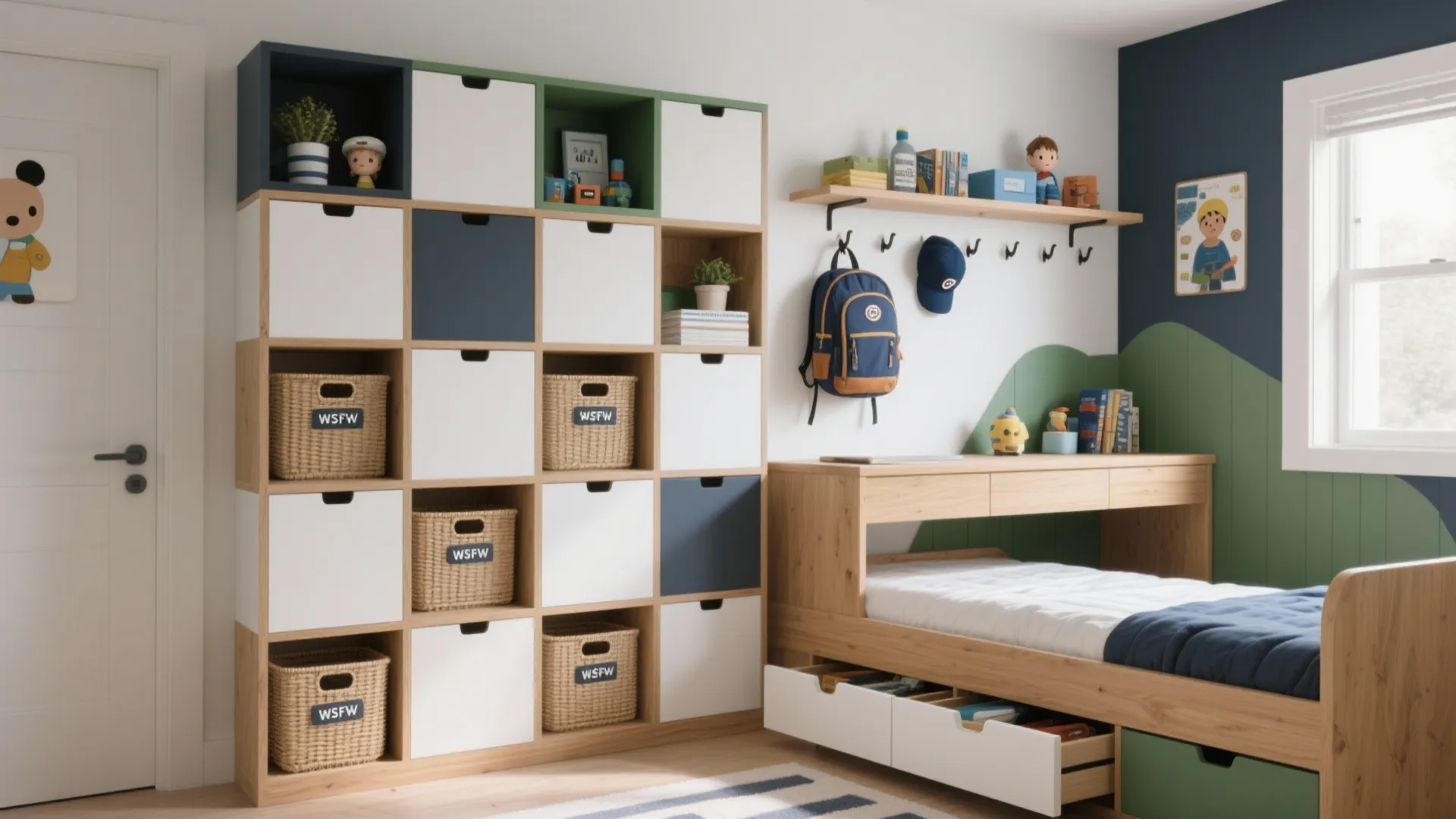 2) Modular Storage That Grows With Him