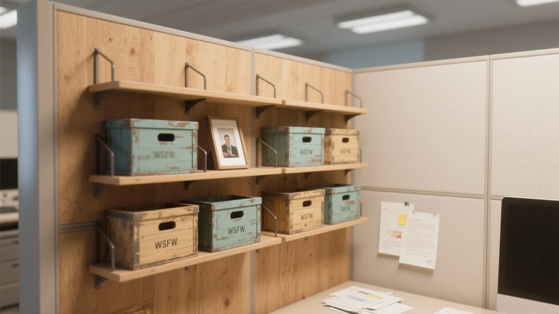 2. Modular Storage and Floating Shelves