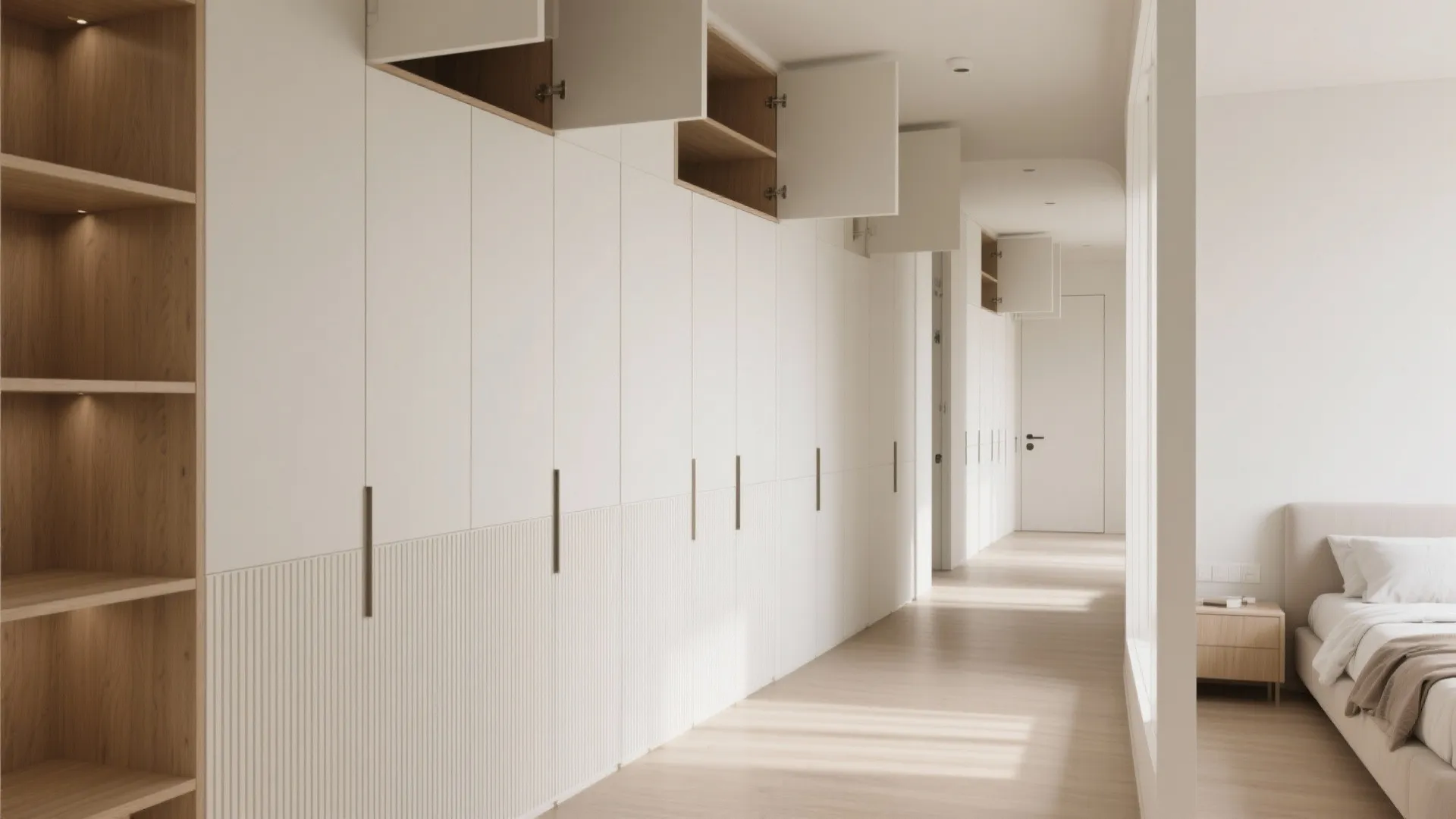 Modular Storage Walls That Disappear