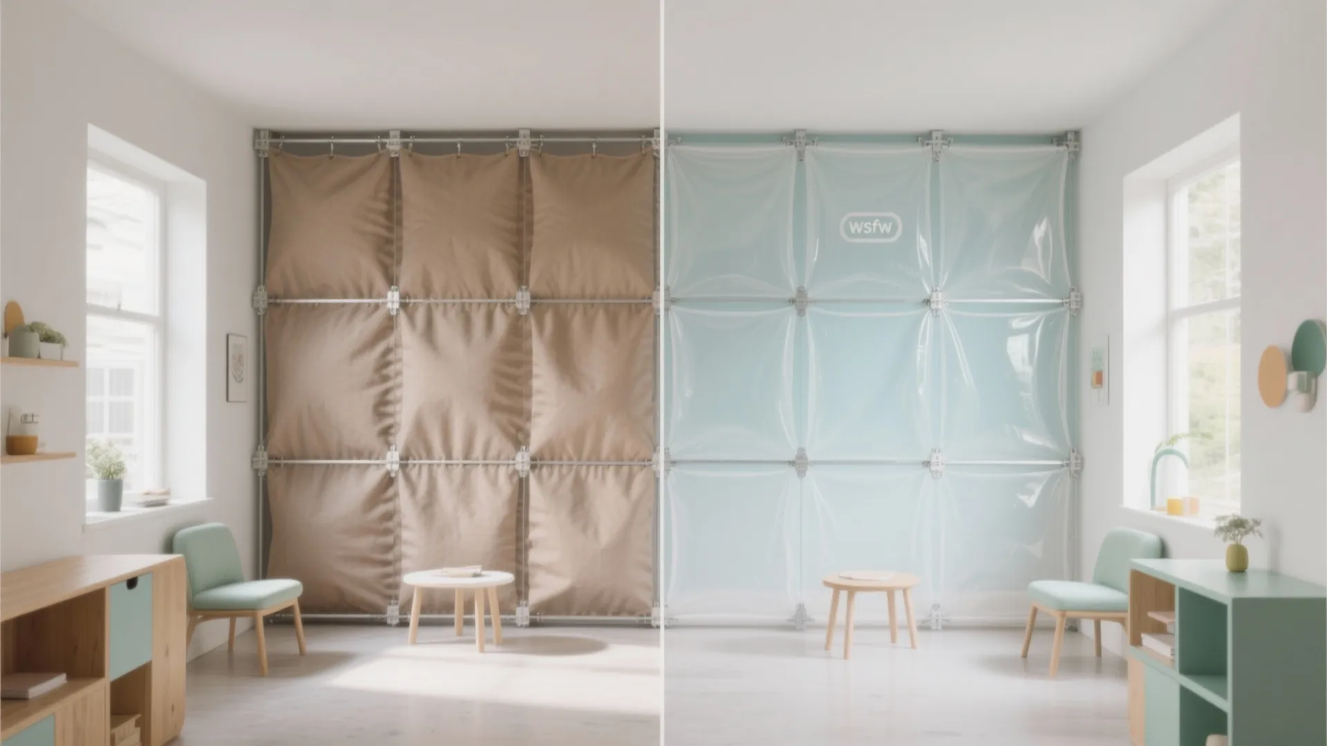 Modular, Reconfigurable Tensile Wall Systems