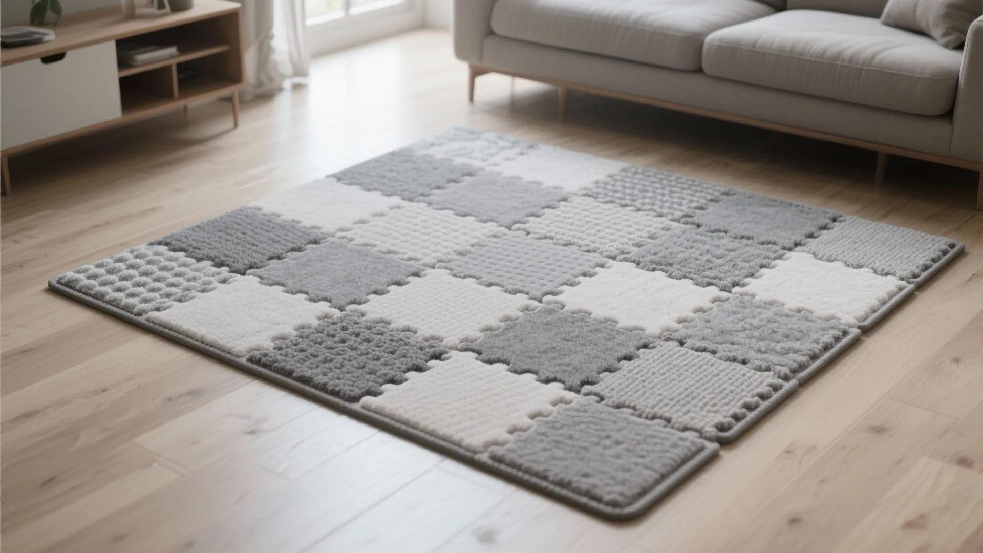 5. Choose washable or modular rugs for flexibility