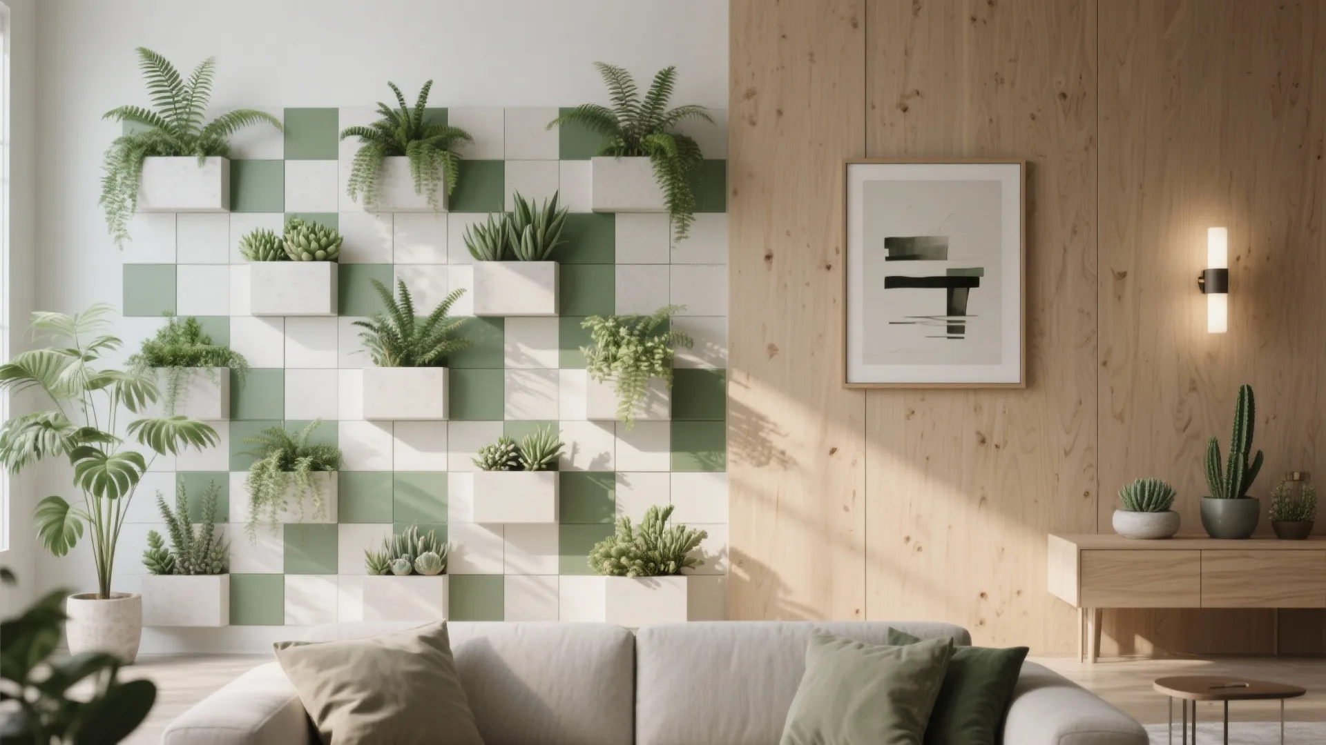 2) Modular Planter Tiles for a Graphic Pattern