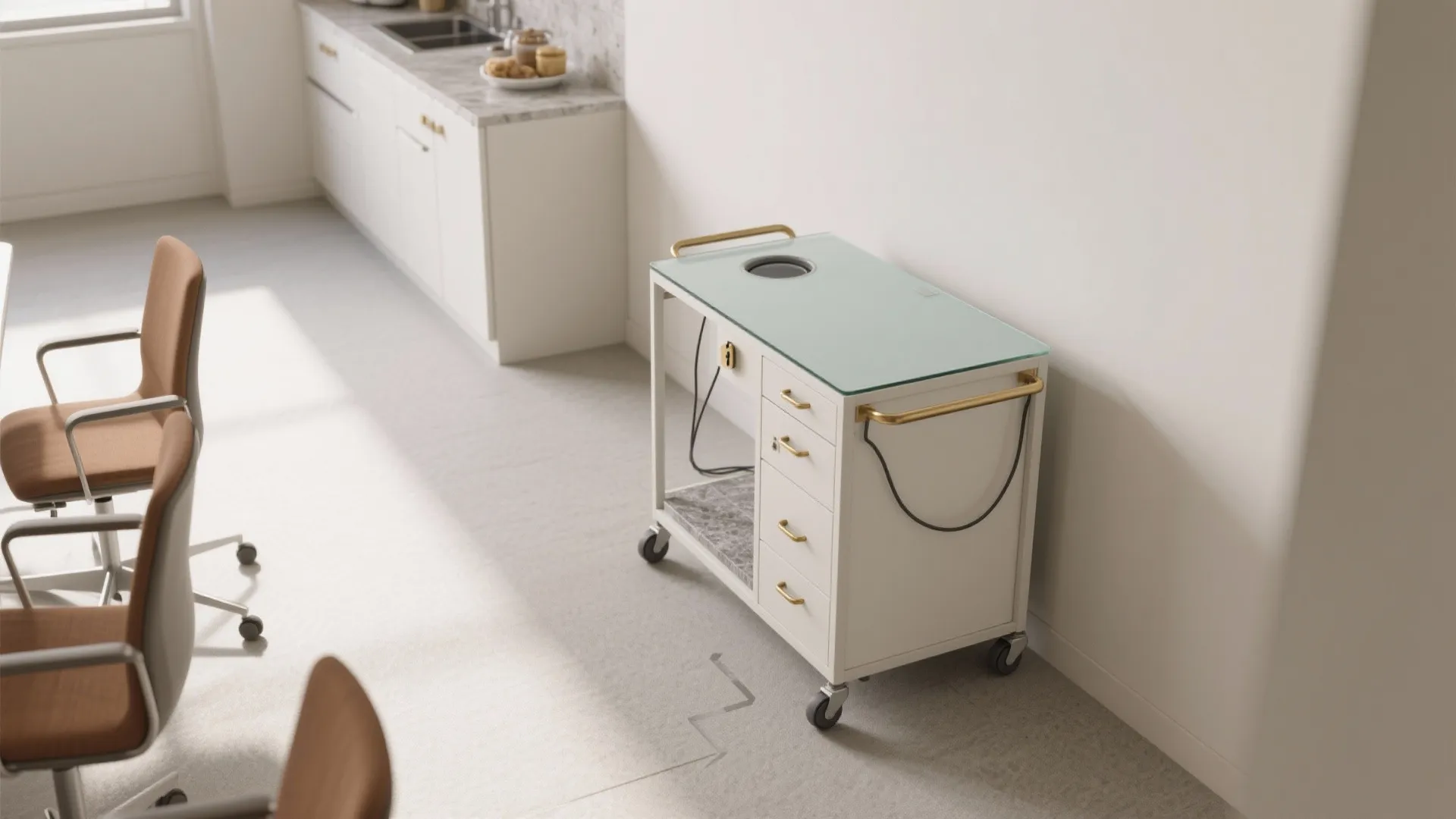 Modular, Stowable Mandir for Multi-Use Rooms