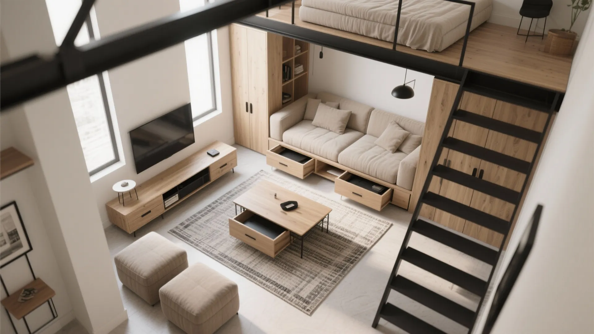 Modular, Multi-Tasking Furniture That Tucks Away