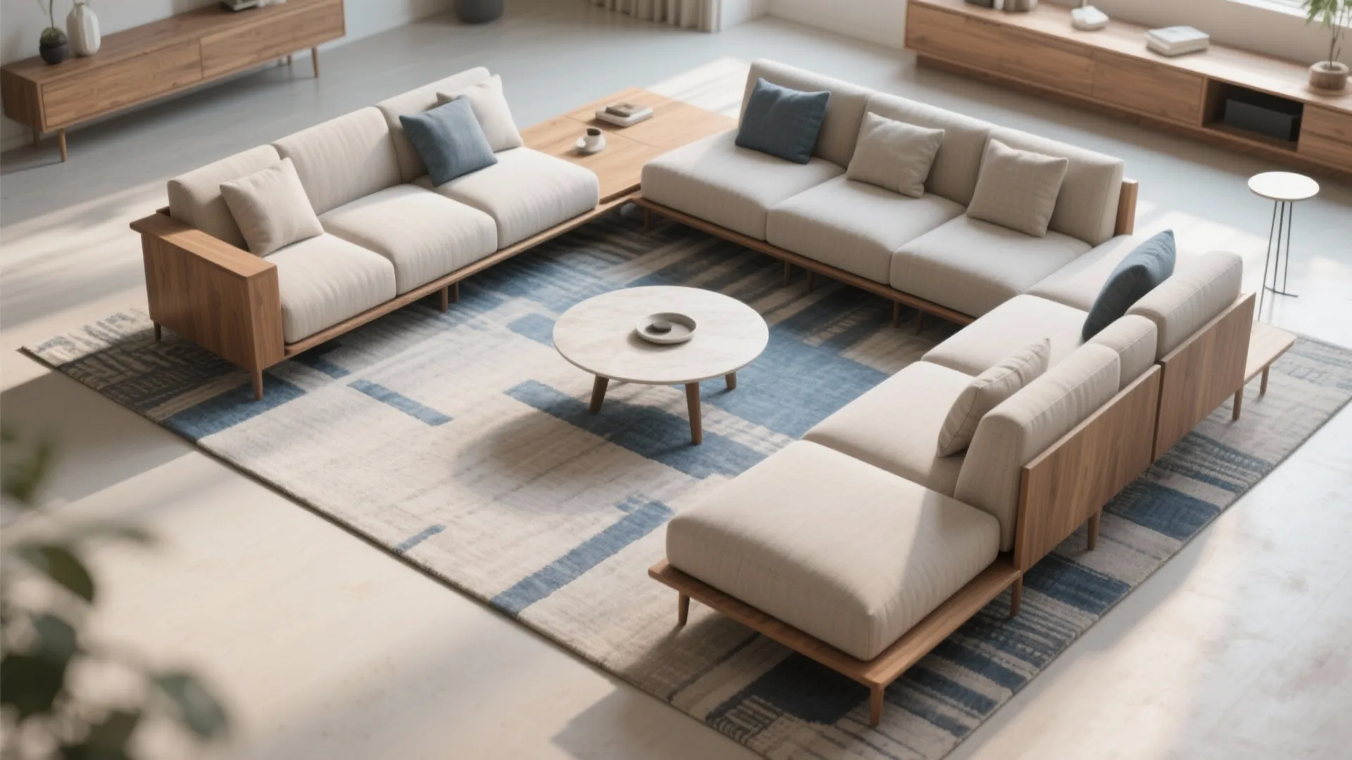 Modular L-shaped sectional you can reconfigure