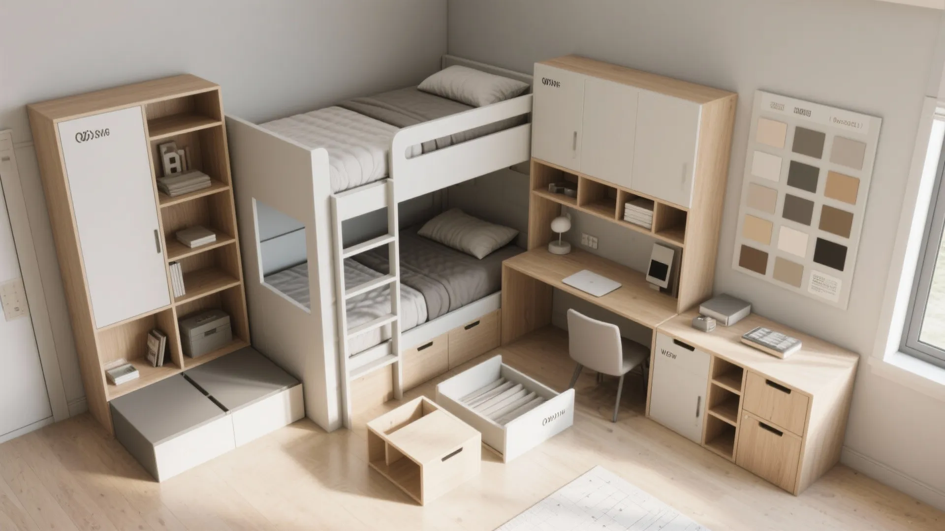 5. Modular Bunks with Multi-Use Units