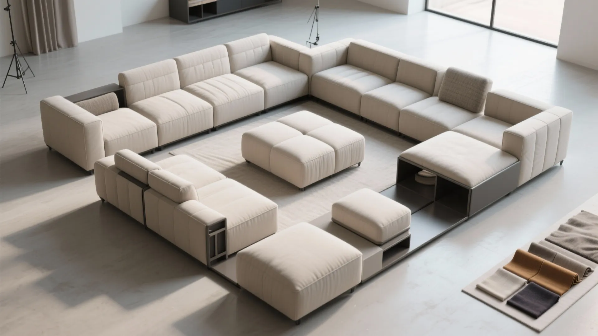 2. Choose modular pieces you can reconfigure