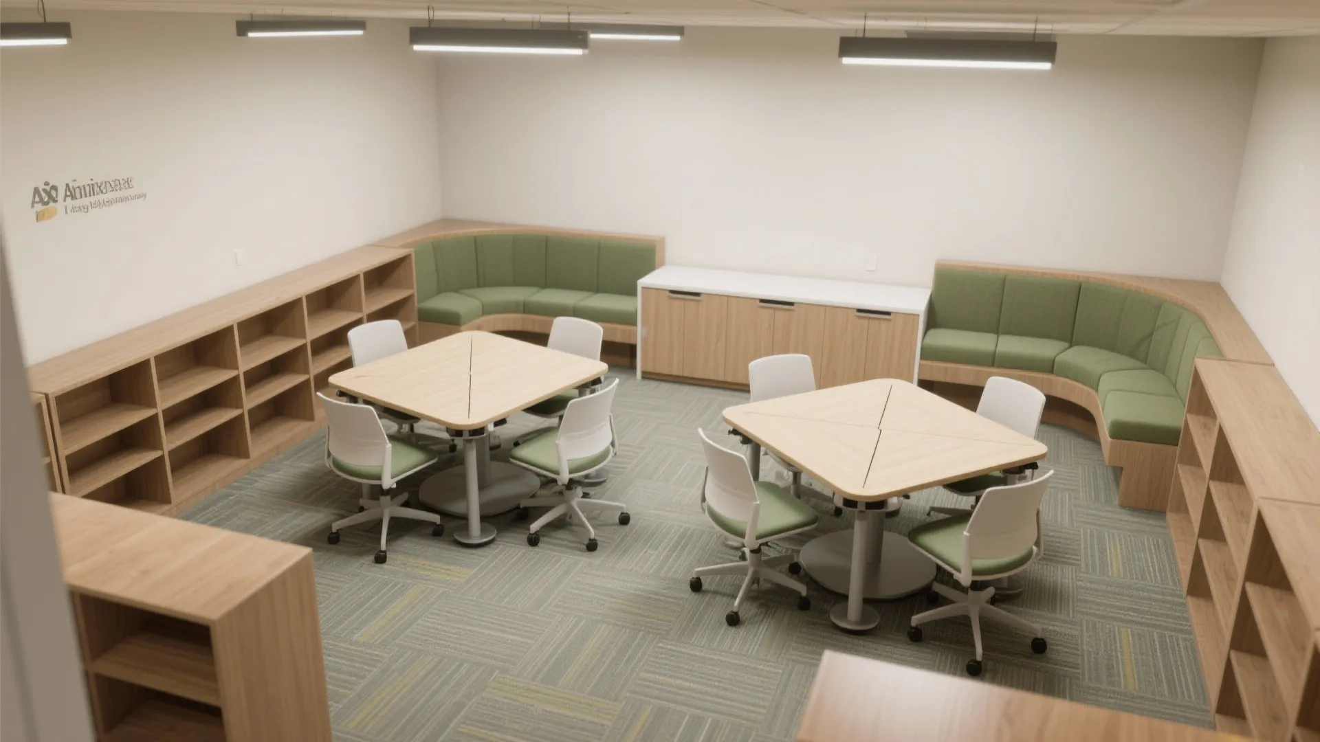 Modular furniture for small study rooms