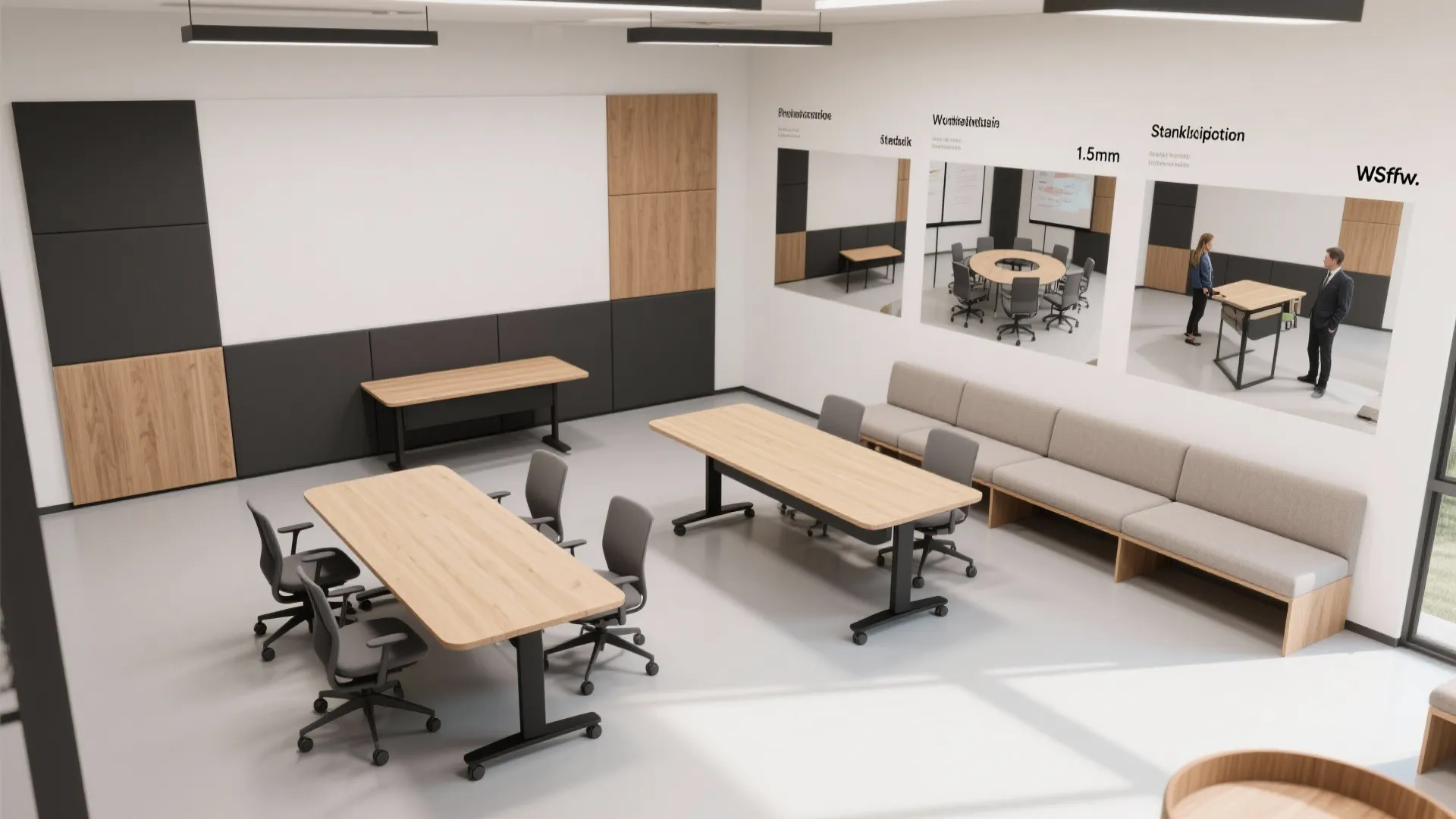 Flexible furniture: modular tables & benches