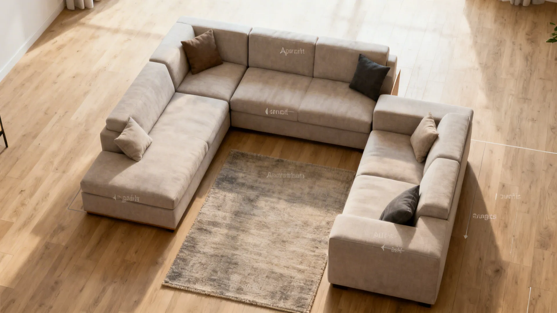 3. Use modular or apartment-size pieces