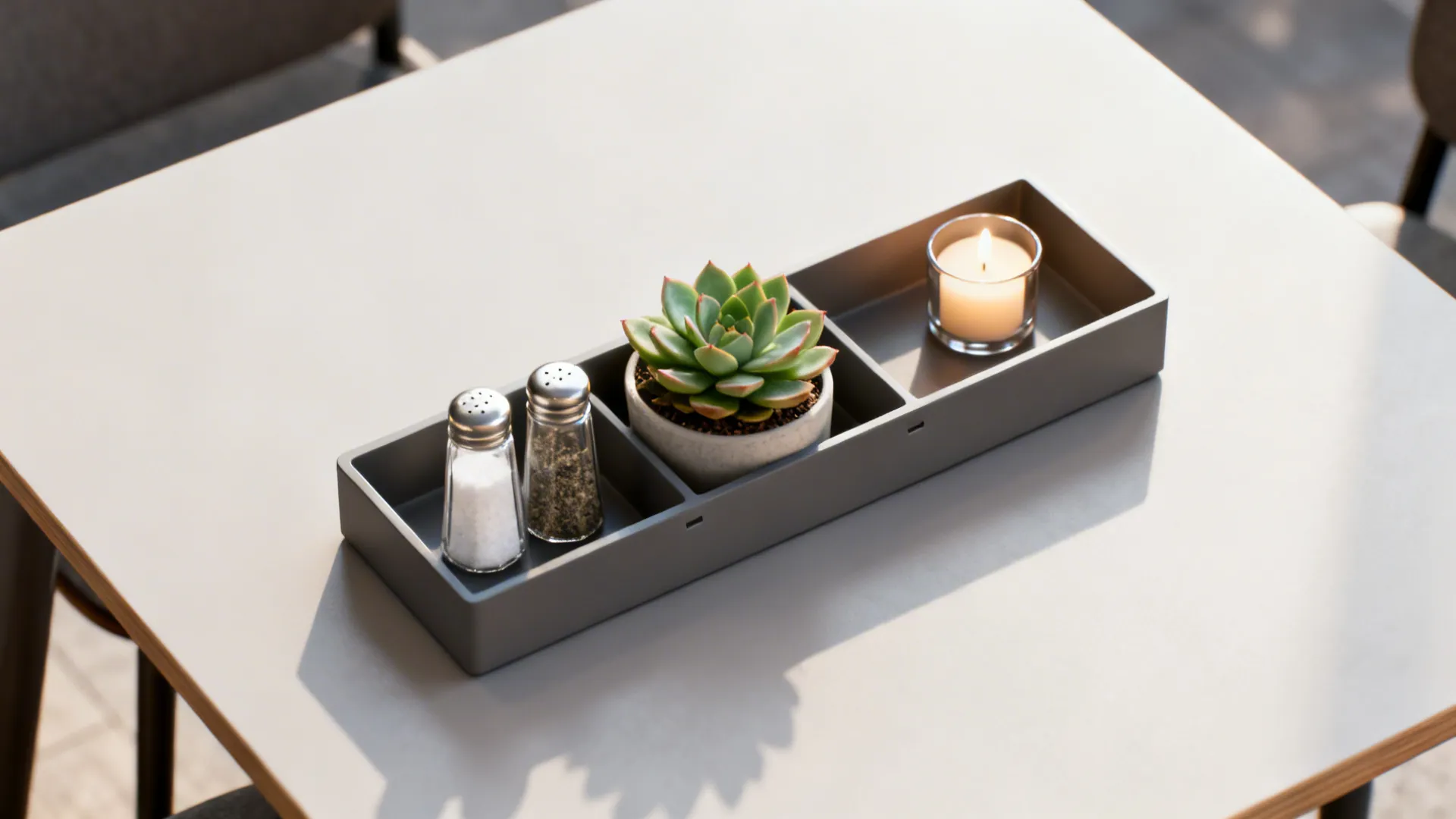 5: Modular tray with rotating elements