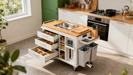Internal Designs of Kitchen Trolleys: 5 Smart Ideas