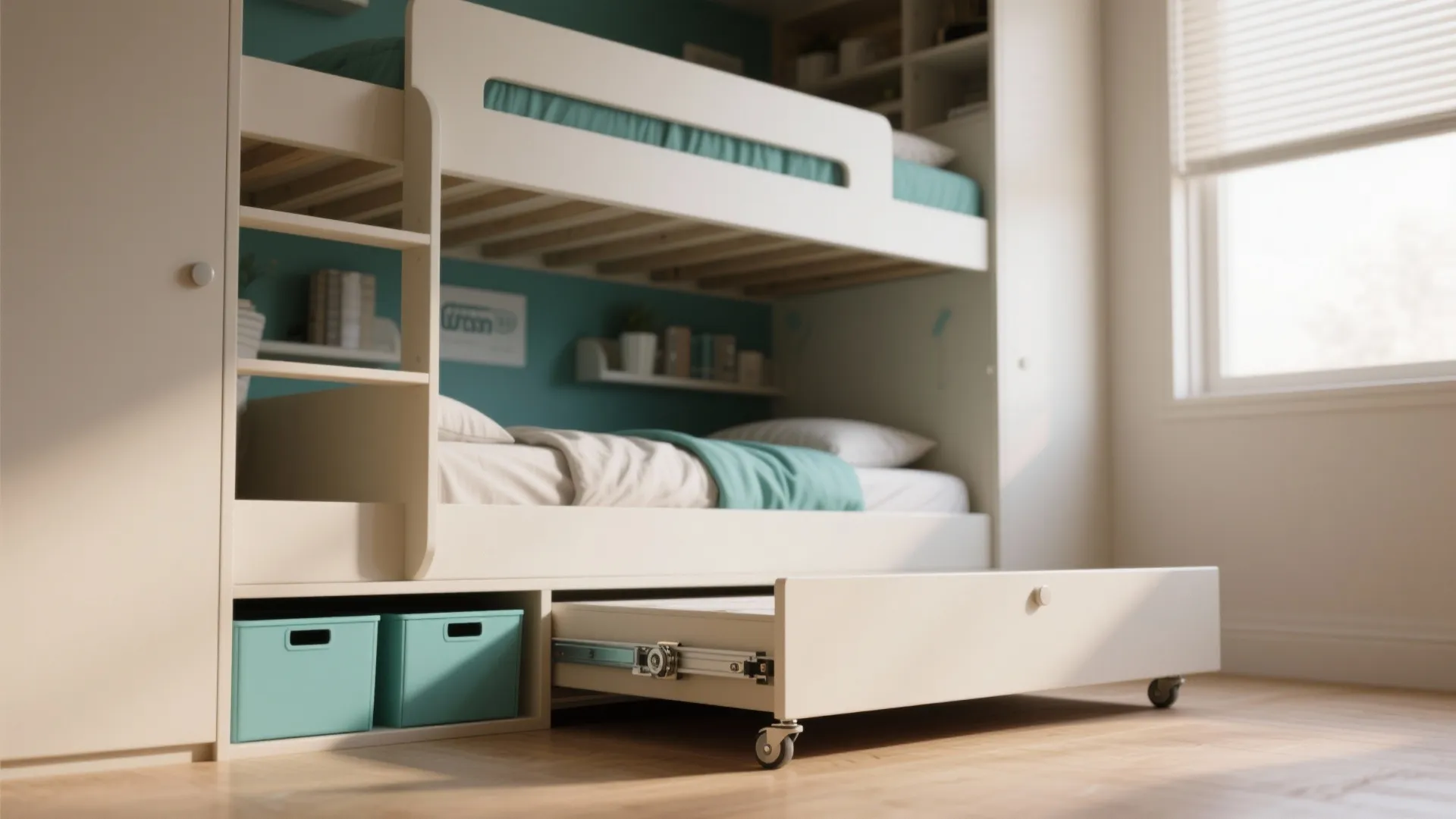 4. Modular Bunk with Pull-Out Trundle