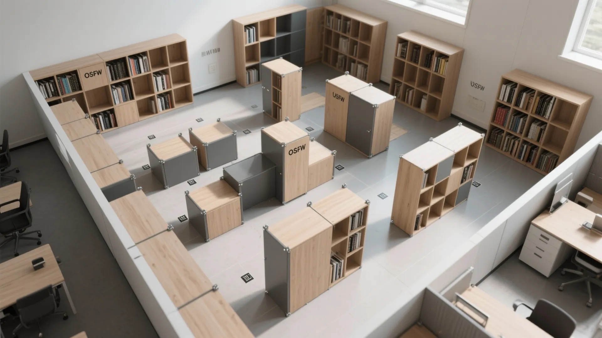 3. Freestanding modular units for flexibility