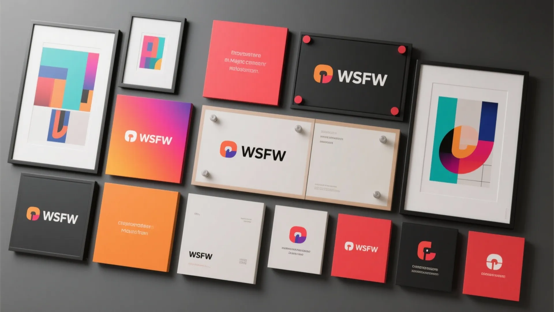 9. Modular Wall Art and Branding