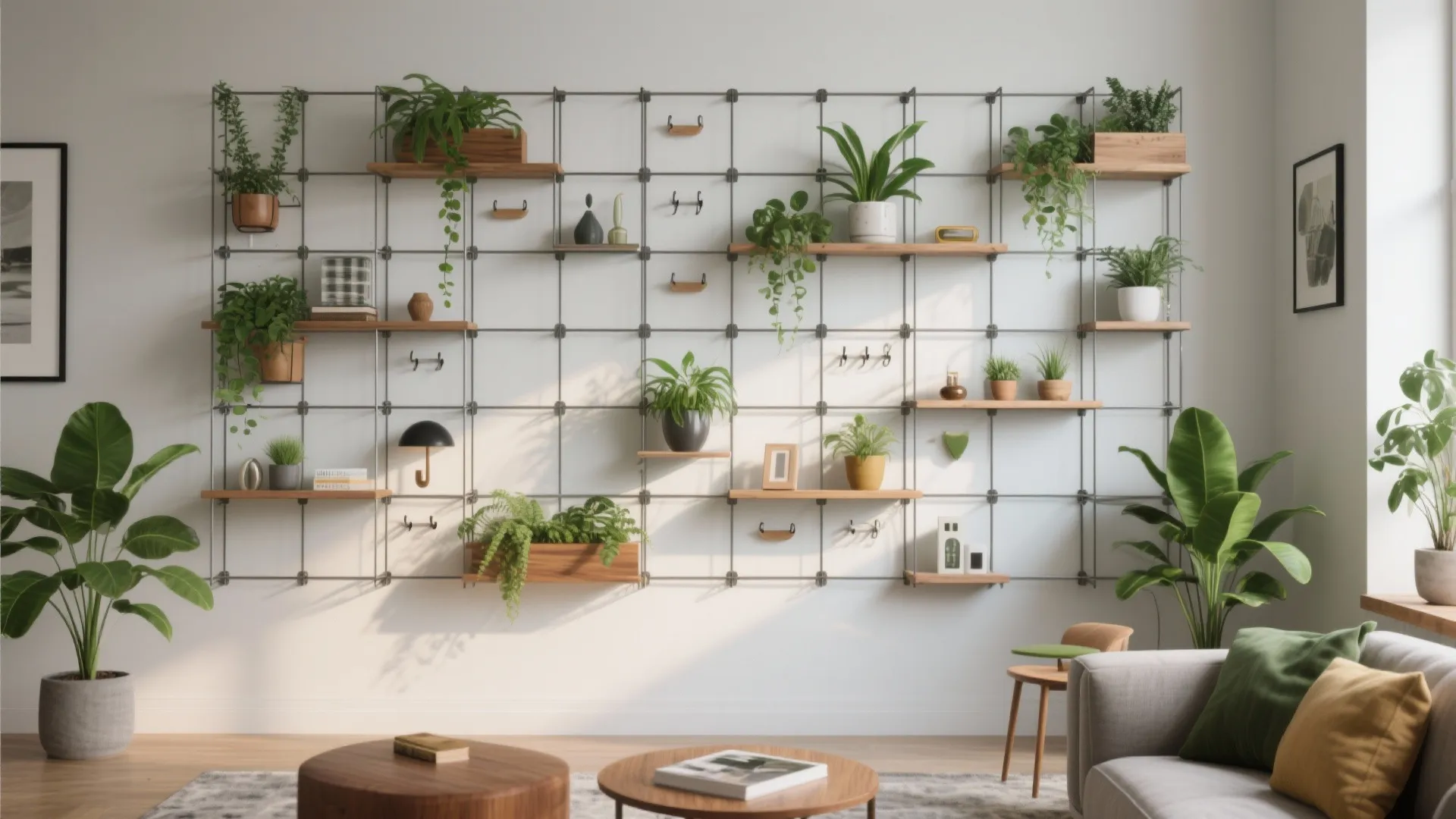 3. Modular wall grid system