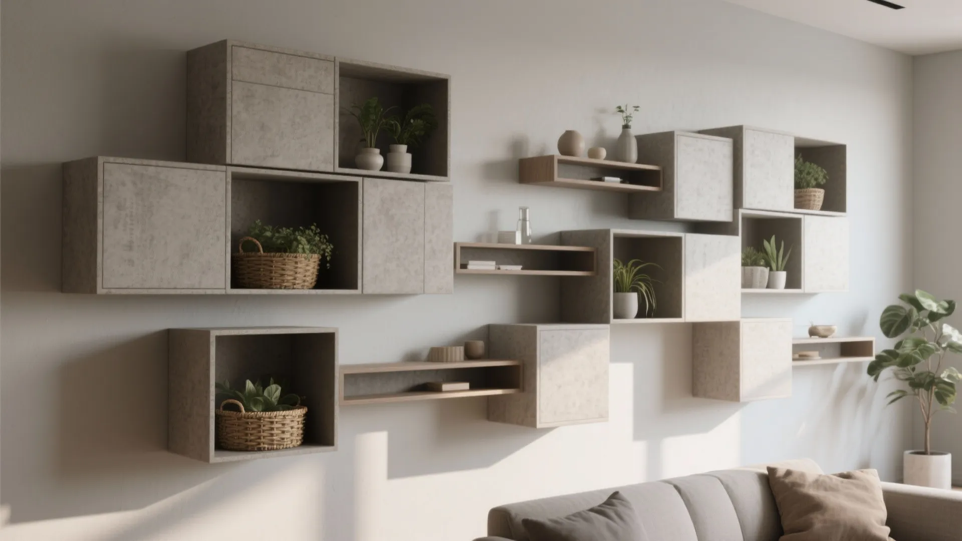 2. Modular wall units you can reconfigure
