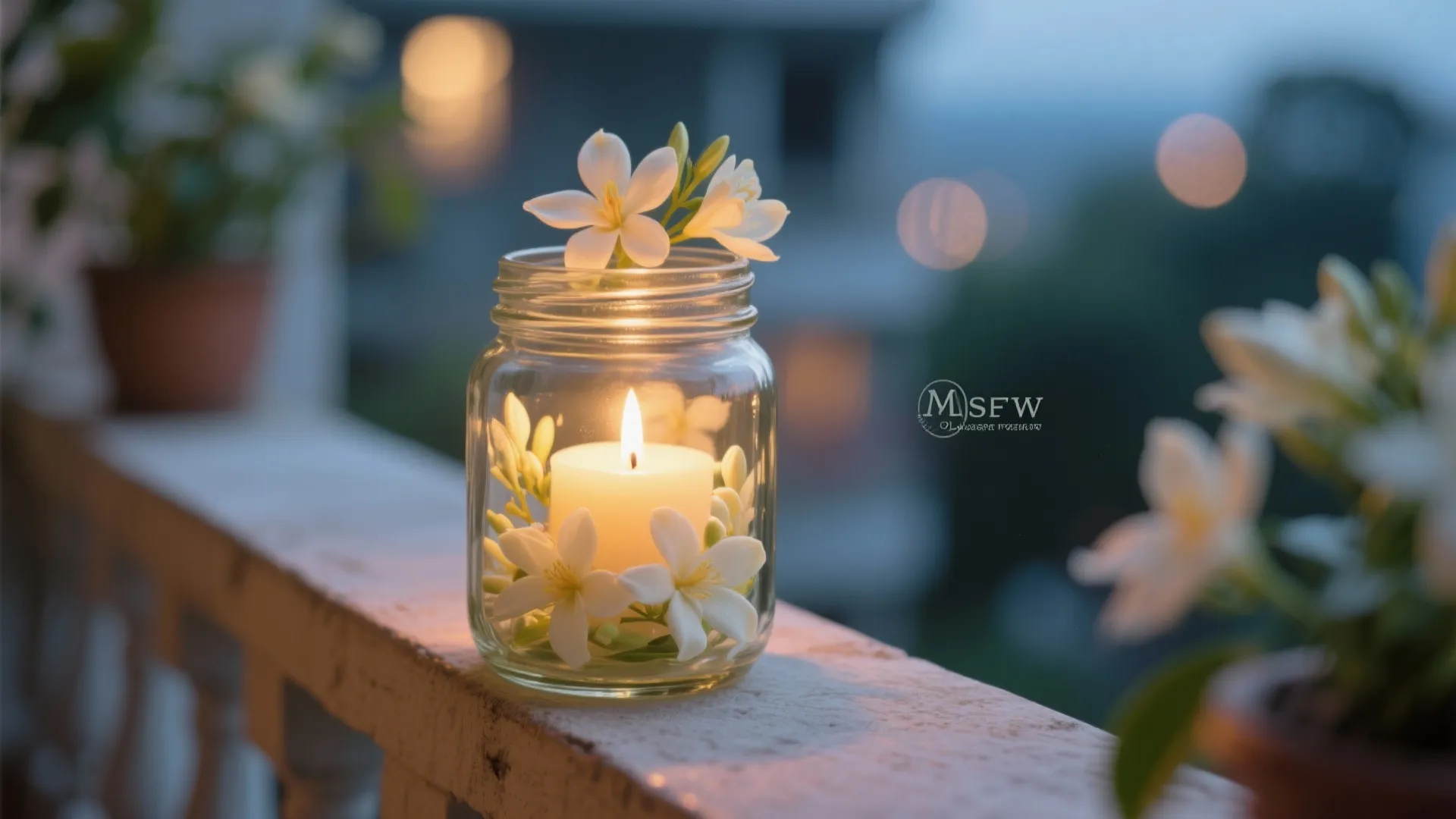 4. Mogra-Infused Candle Corners