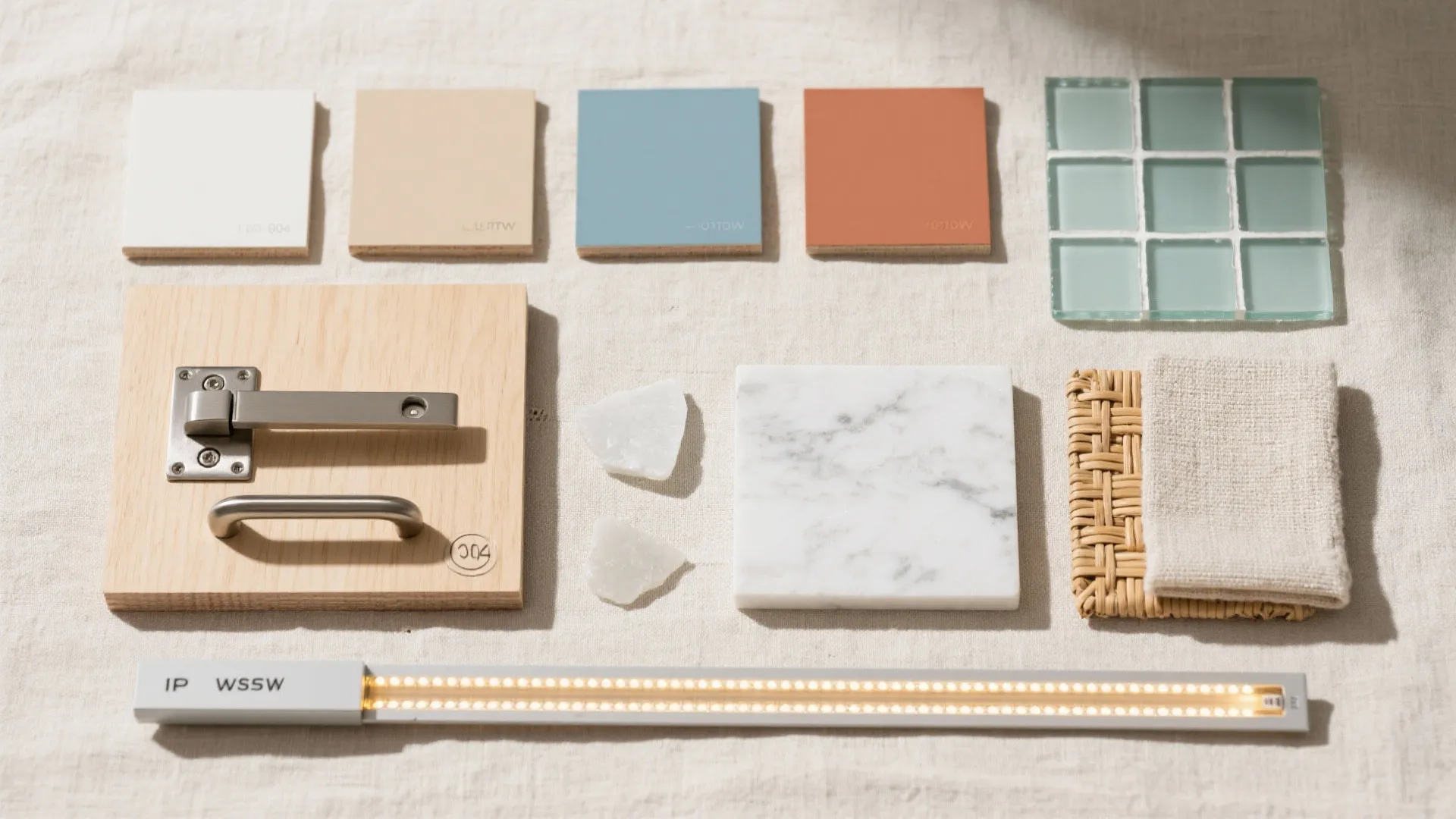 Moisture-Smart Materials and Layered Lighting